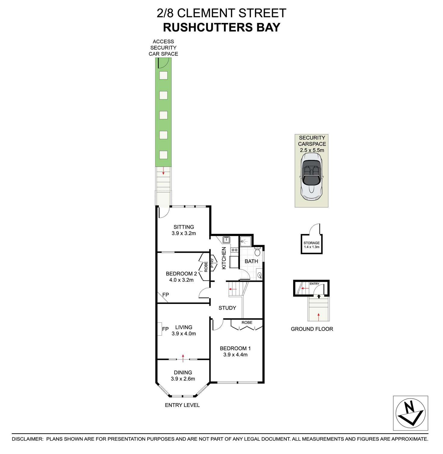 Floorplan of Homely apartment listing, 2/8 Clement Street, Rushcutters Bay NSW 2011