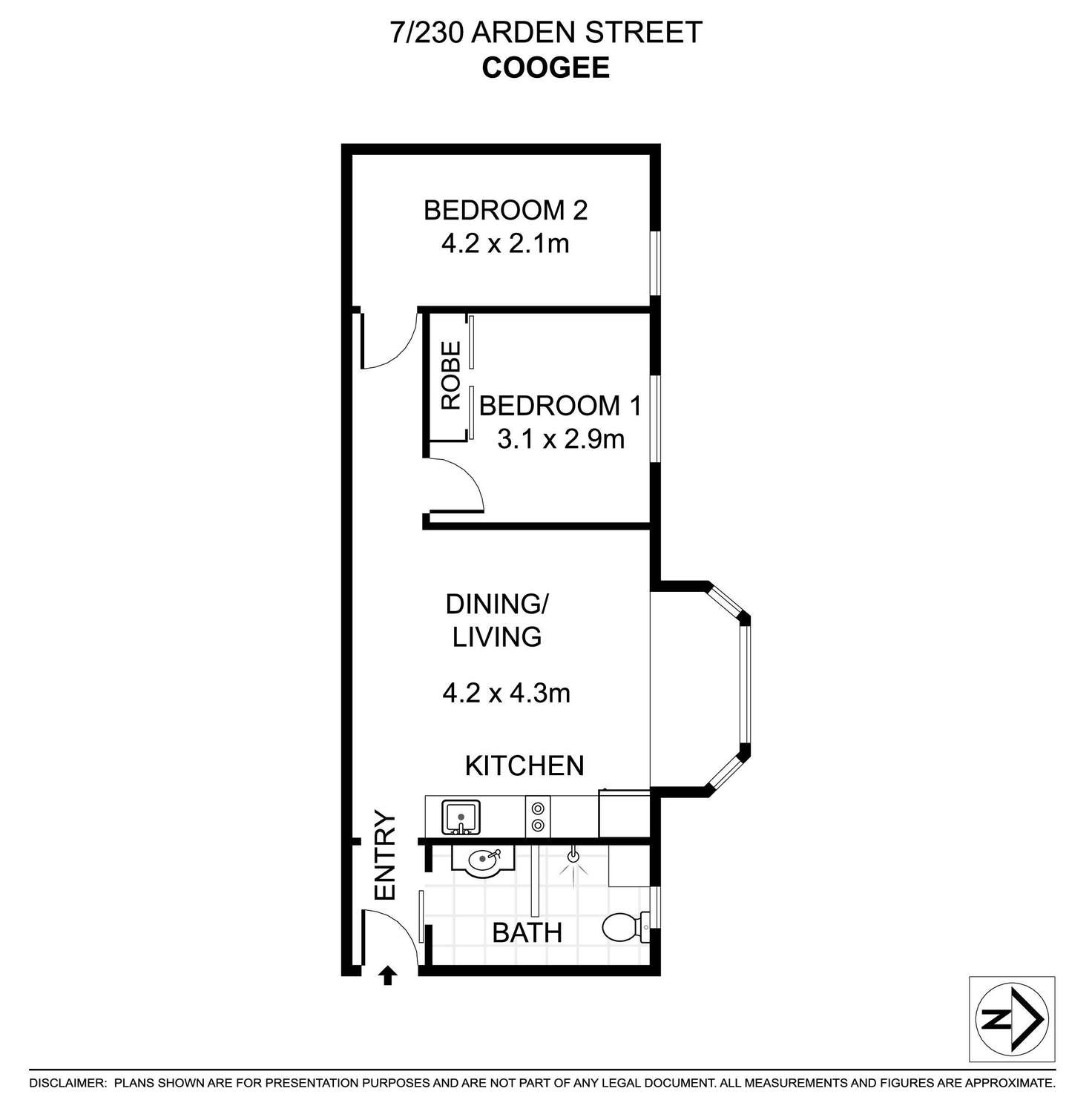 Floorplan of Homely apartment listing, 7/230 Arden Street, Coogee NSW 2034