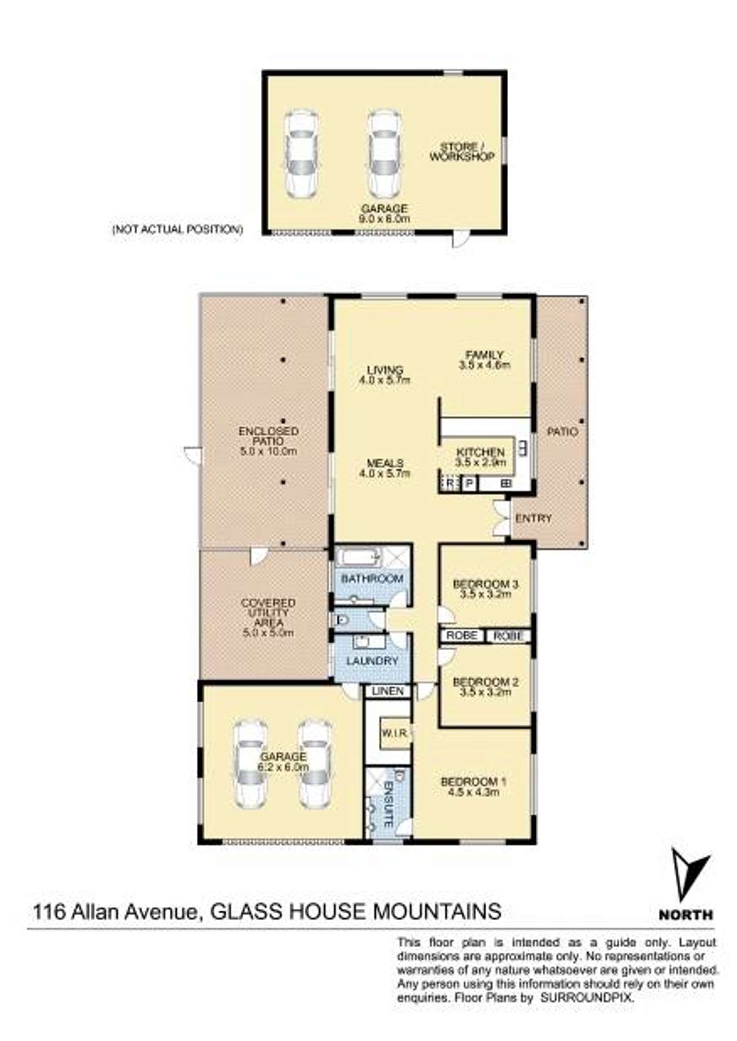 Floorplan of Homely house listing, 116 Allan Ave, Glass House Mountains QLD 4518