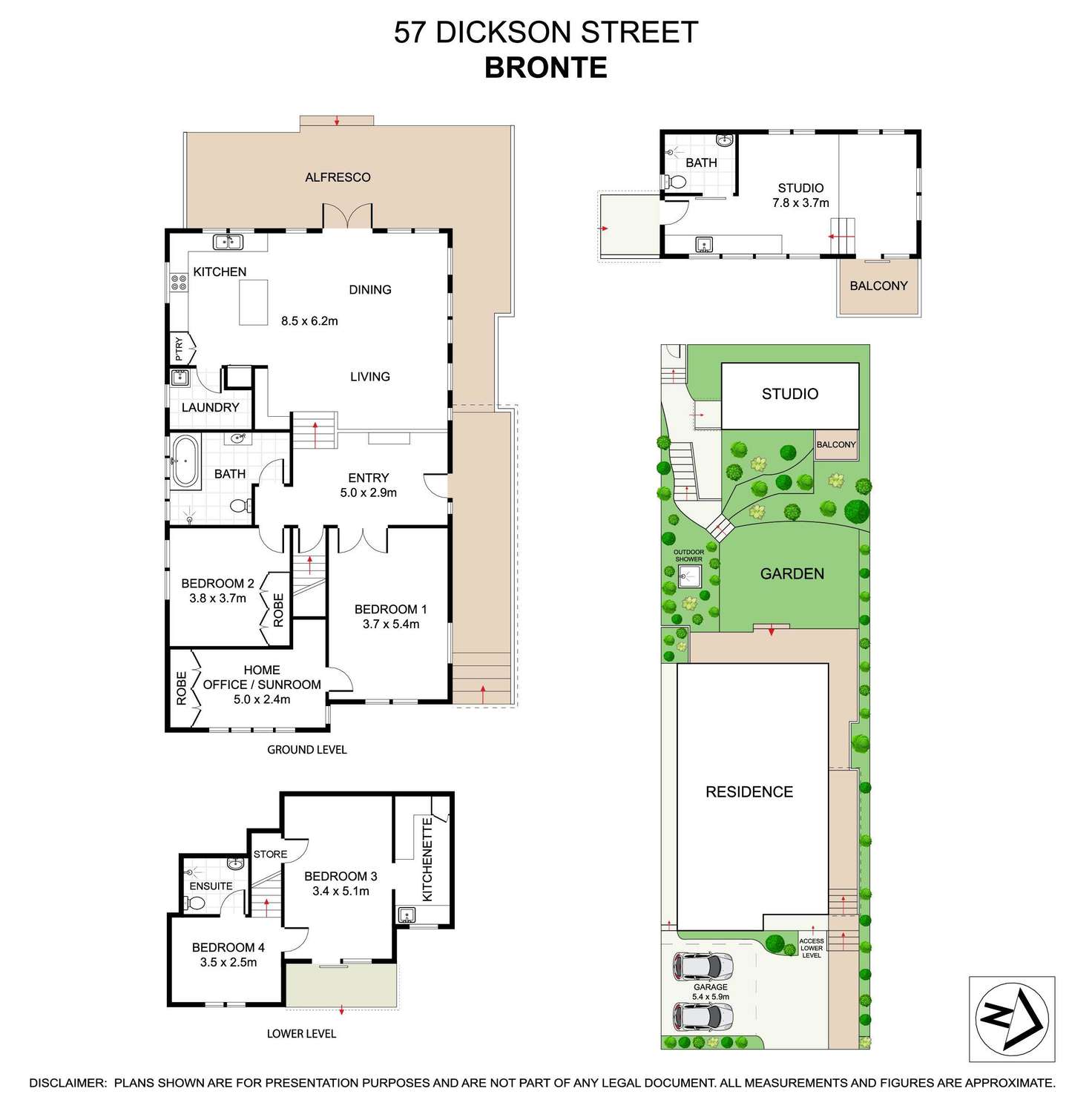 Floorplan of Homely house listing, 57 Dickson Street, Bronte NSW 2024