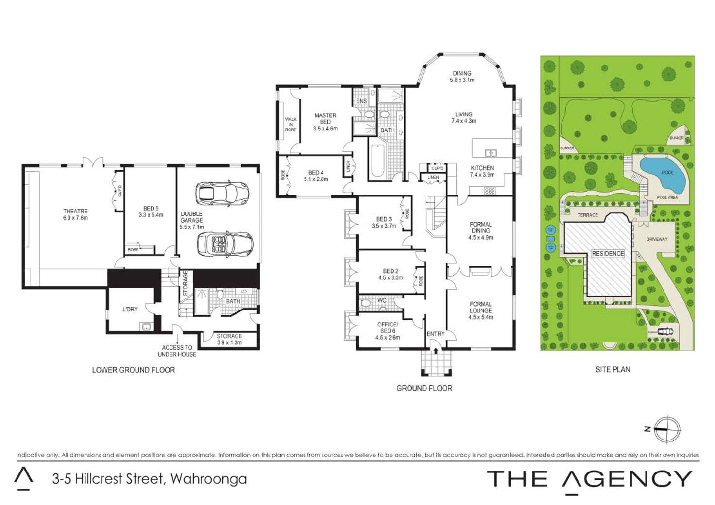 Floorplan of Homely house listing, 3-5 Hillcrest Street, Wahroonga NSW 2076