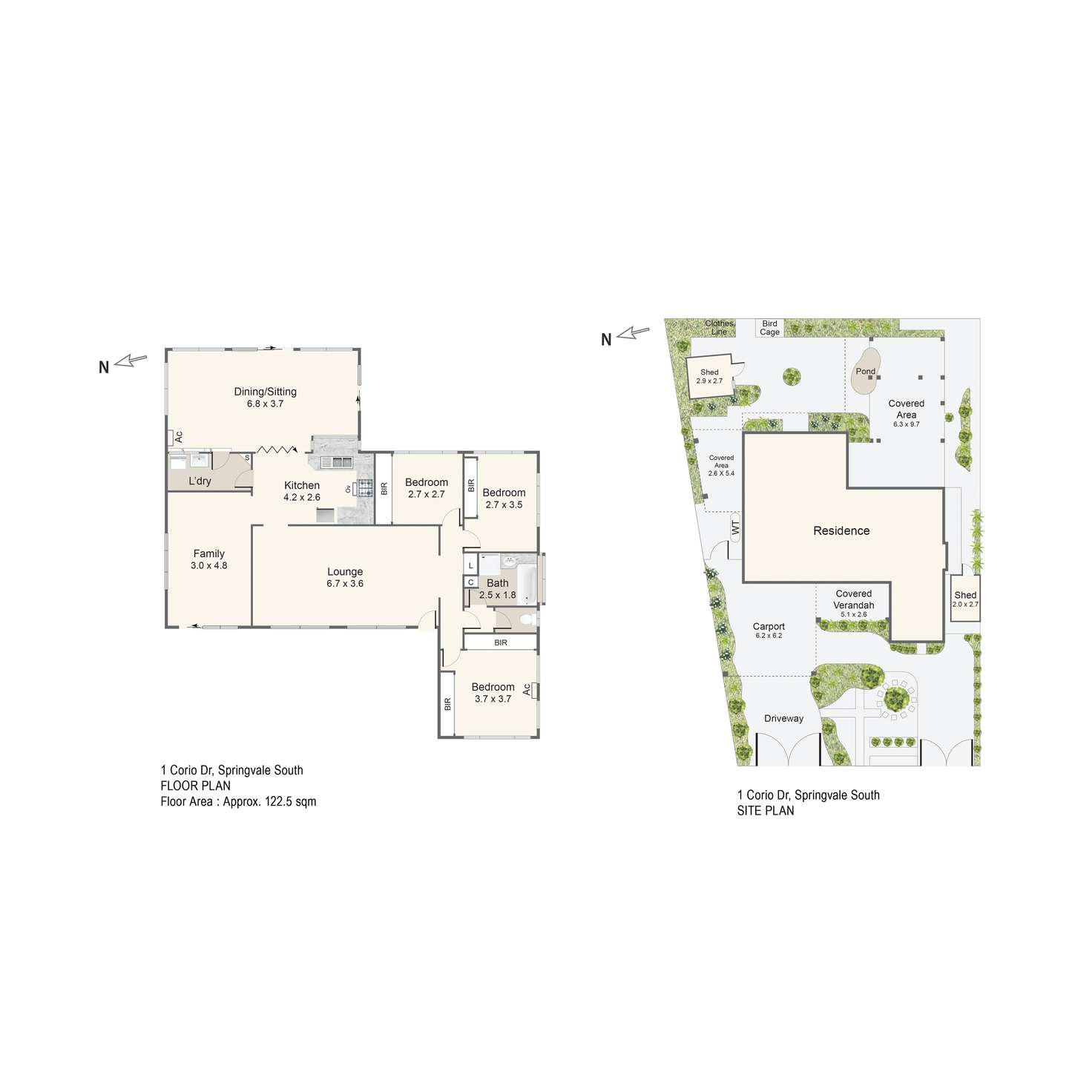 Floorplan of Homely house listing, 1 Corio Drive, Springvale South VIC 3172