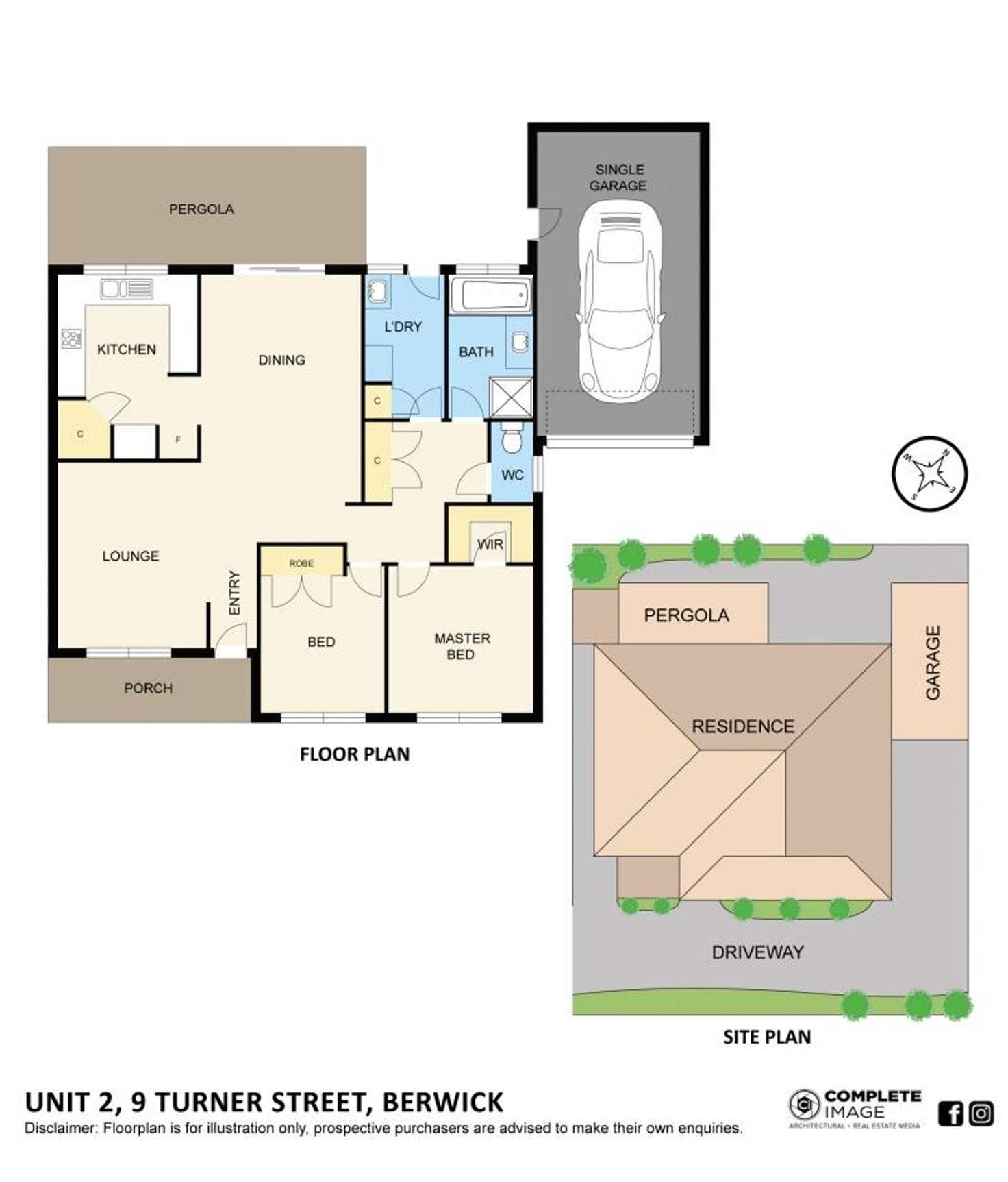 Floorplan of Homely house listing, 2/9 Turner Street, Berwick VIC 3806