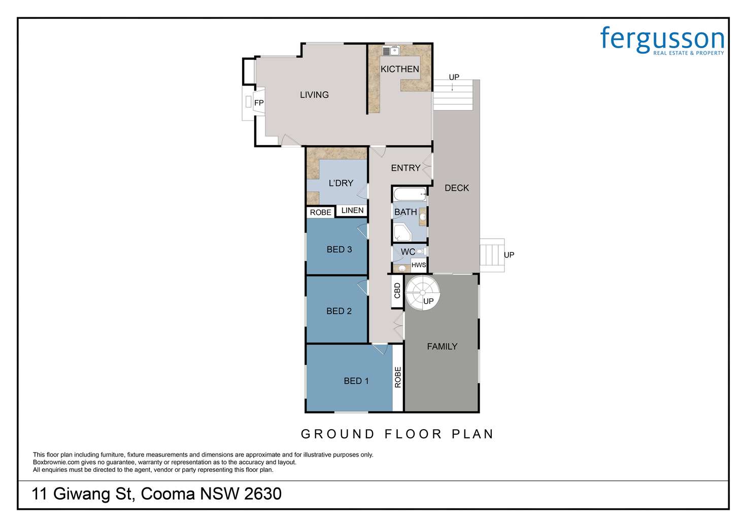 Floorplan of Homely house listing, 11 Giwang Street, Cooma NSW 2630