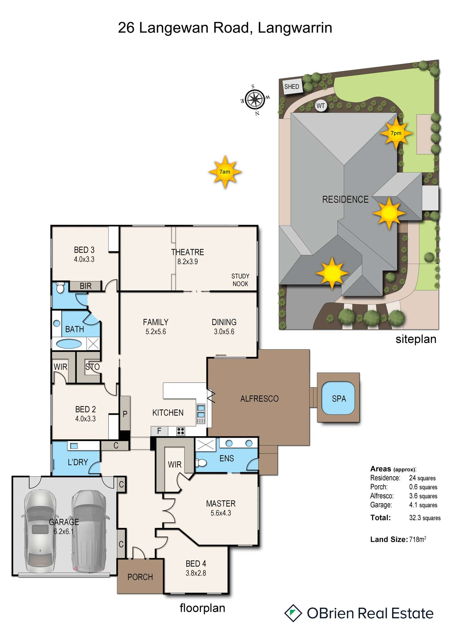 Floorplan of Homely house listing, 26 Langewan Road, Langwarrin VIC 3910