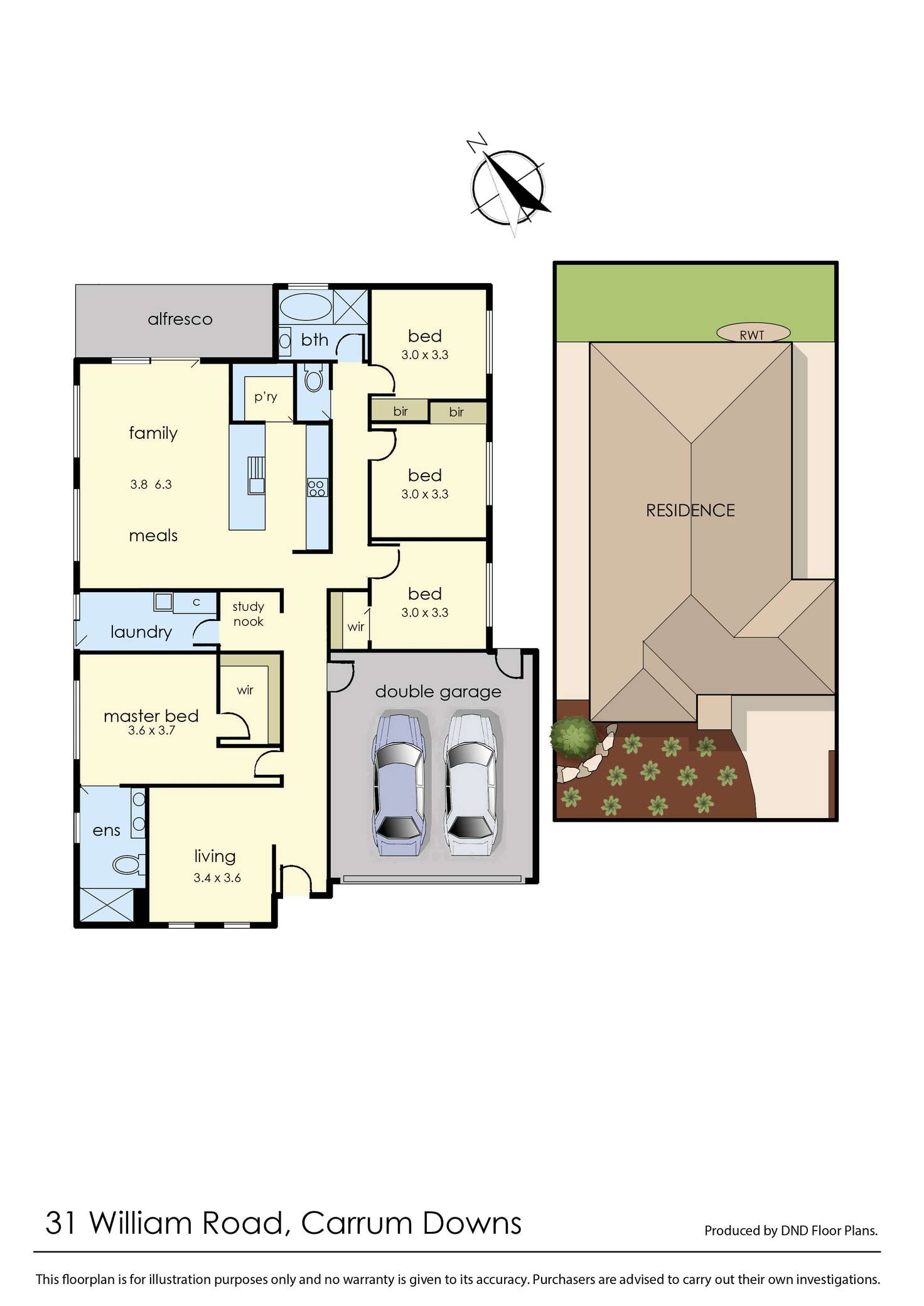 Floorplan of Homely house listing, 31 William Road, Carrum Downs VIC 3201