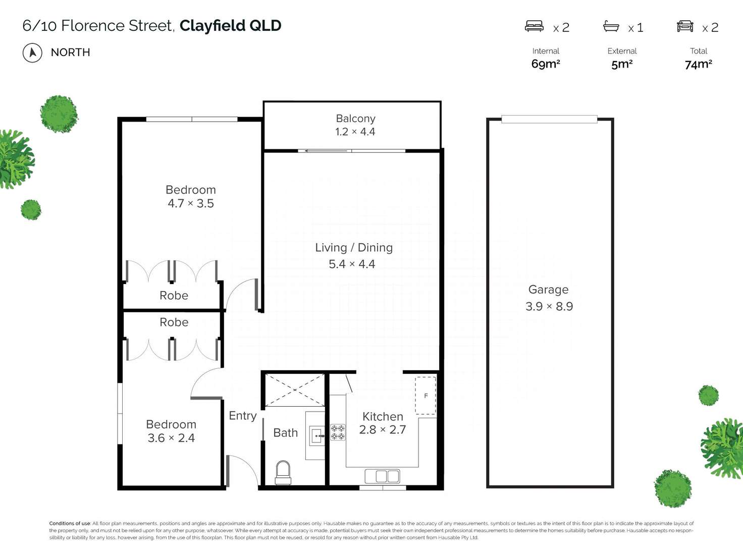 Floorplan of Homely unit listing, 6/10 Florence Street, Clayfield QLD 4011