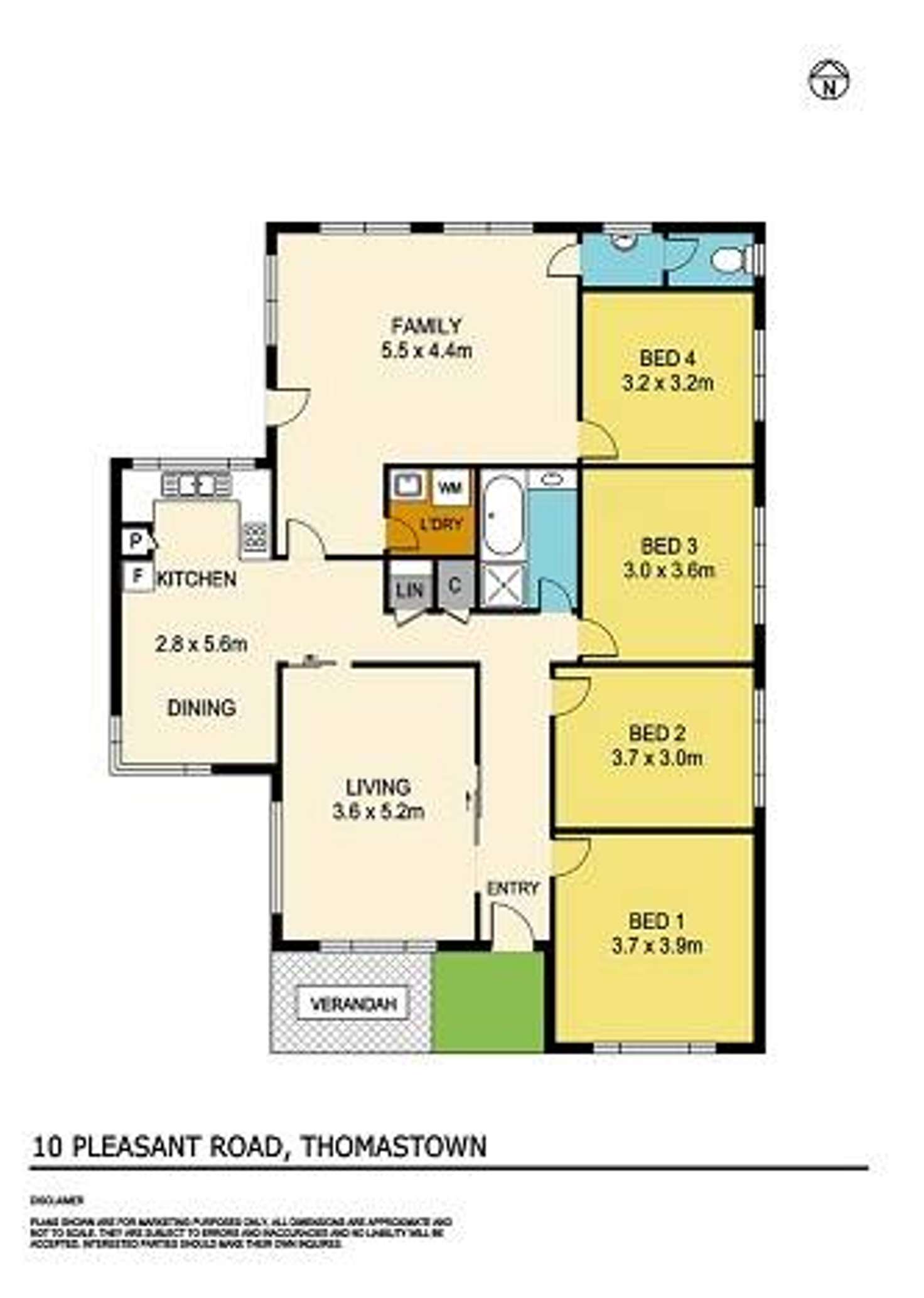 Floorplan of Homely house listing, 10 Pleasant Road, Thomastown VIC 3074