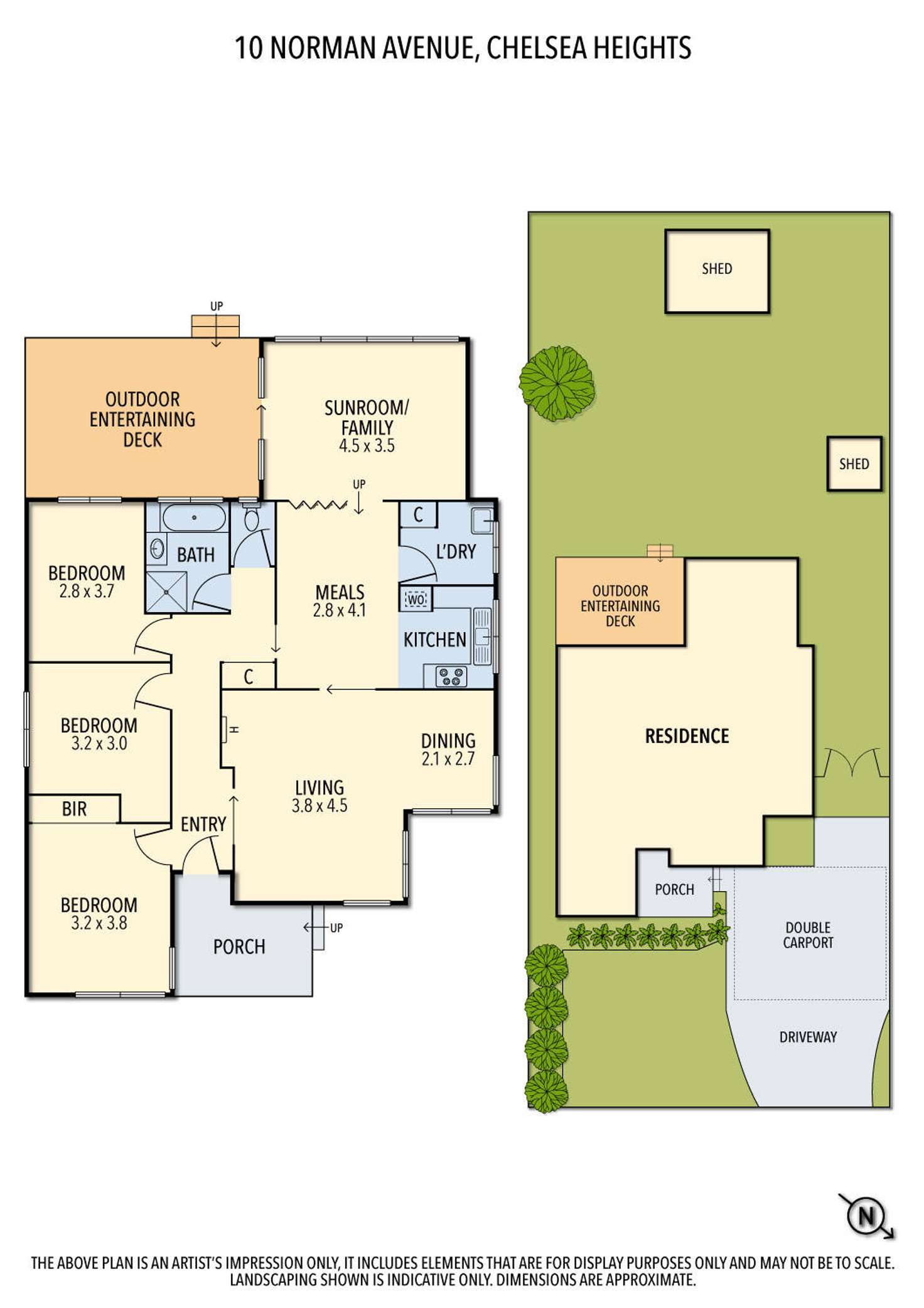 Floorplan of Homely house listing, 10 Norman Avenue, Chelsea Heights VIC 3196