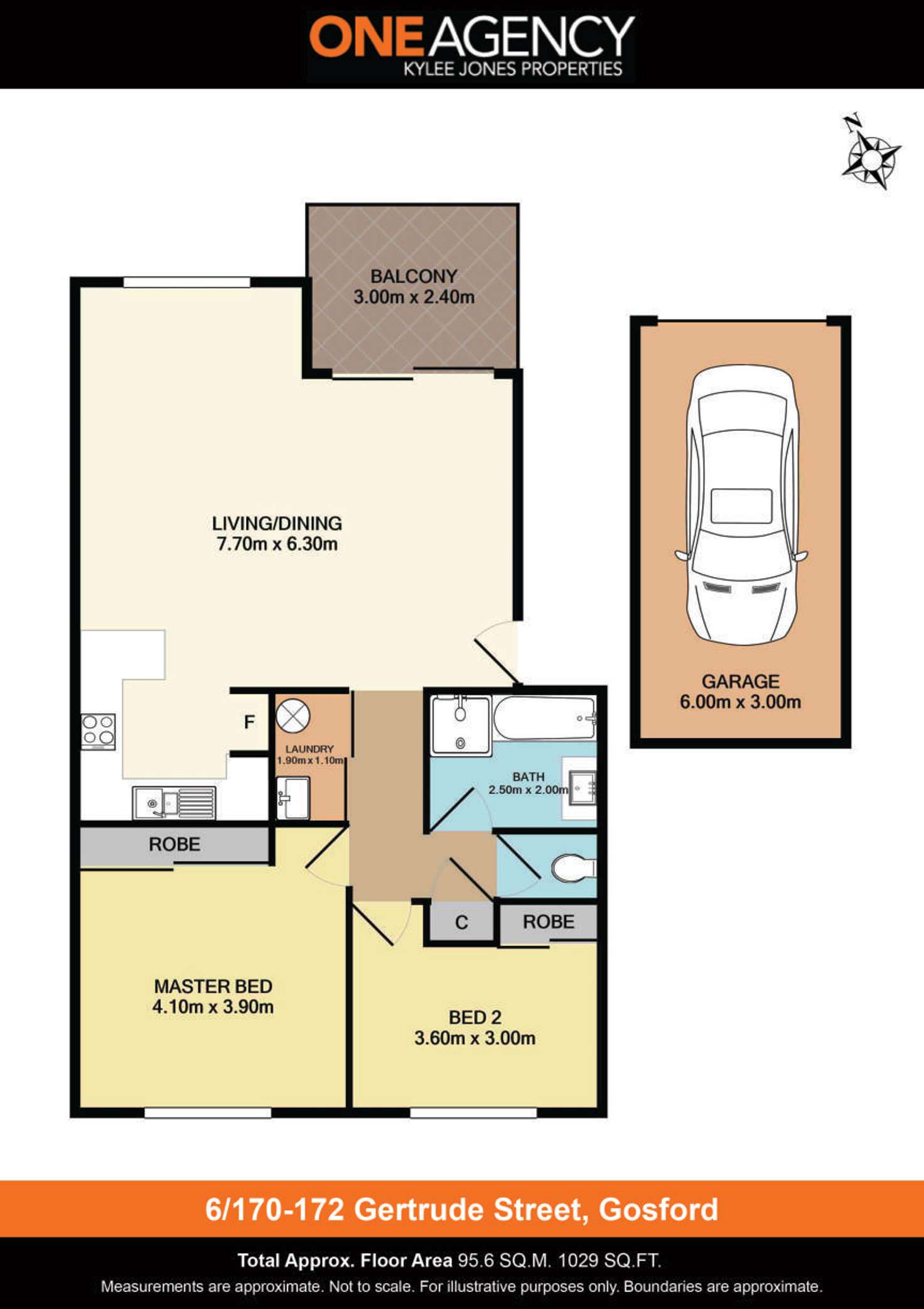 Floorplan of Homely unit listing, 6/170-172 Gertrude Street, Gosford NSW 2250