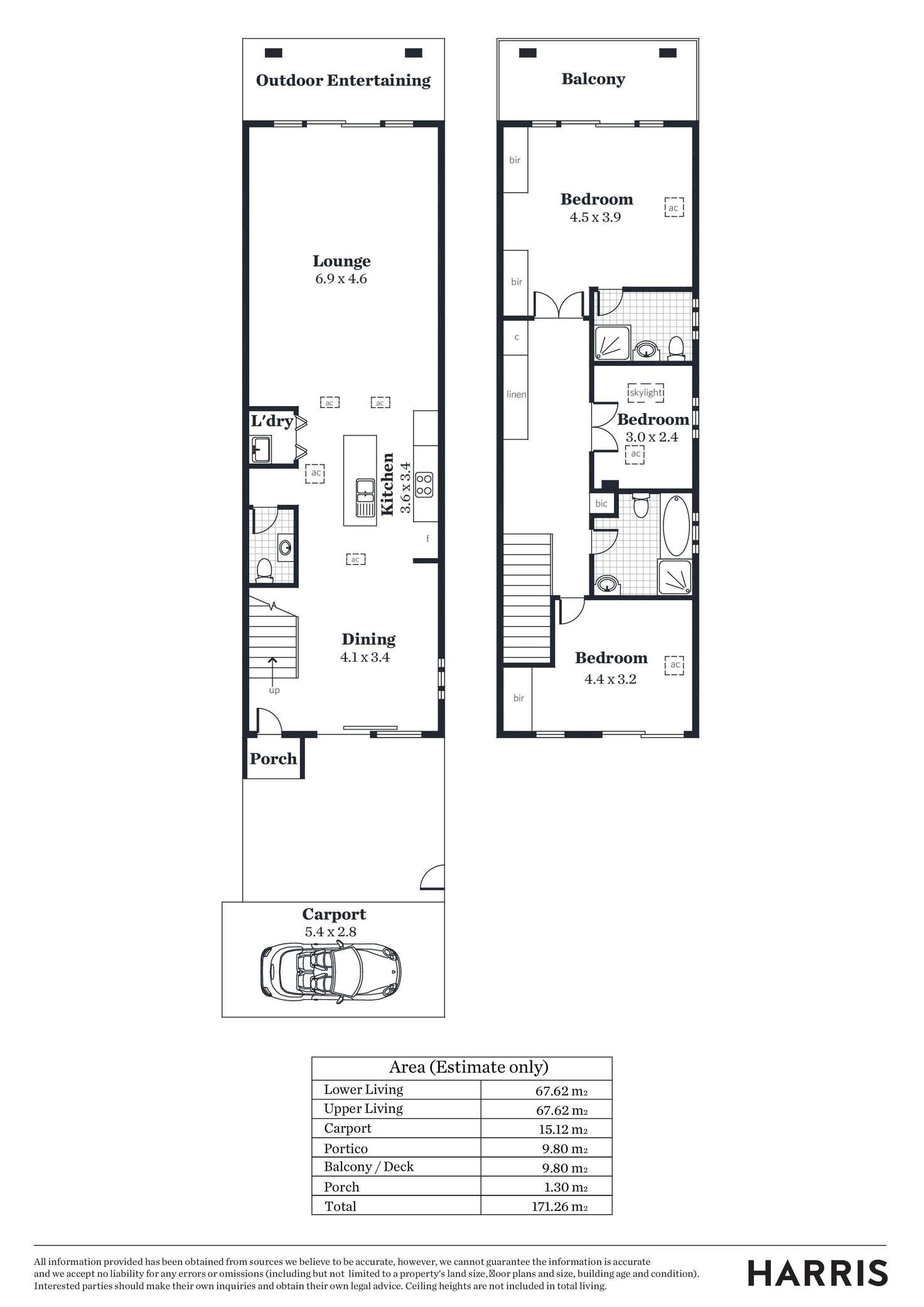 Floorplan of Homely townhouse listing, 2/30 Shearwater Drive, Mawson Lakes SA 5095