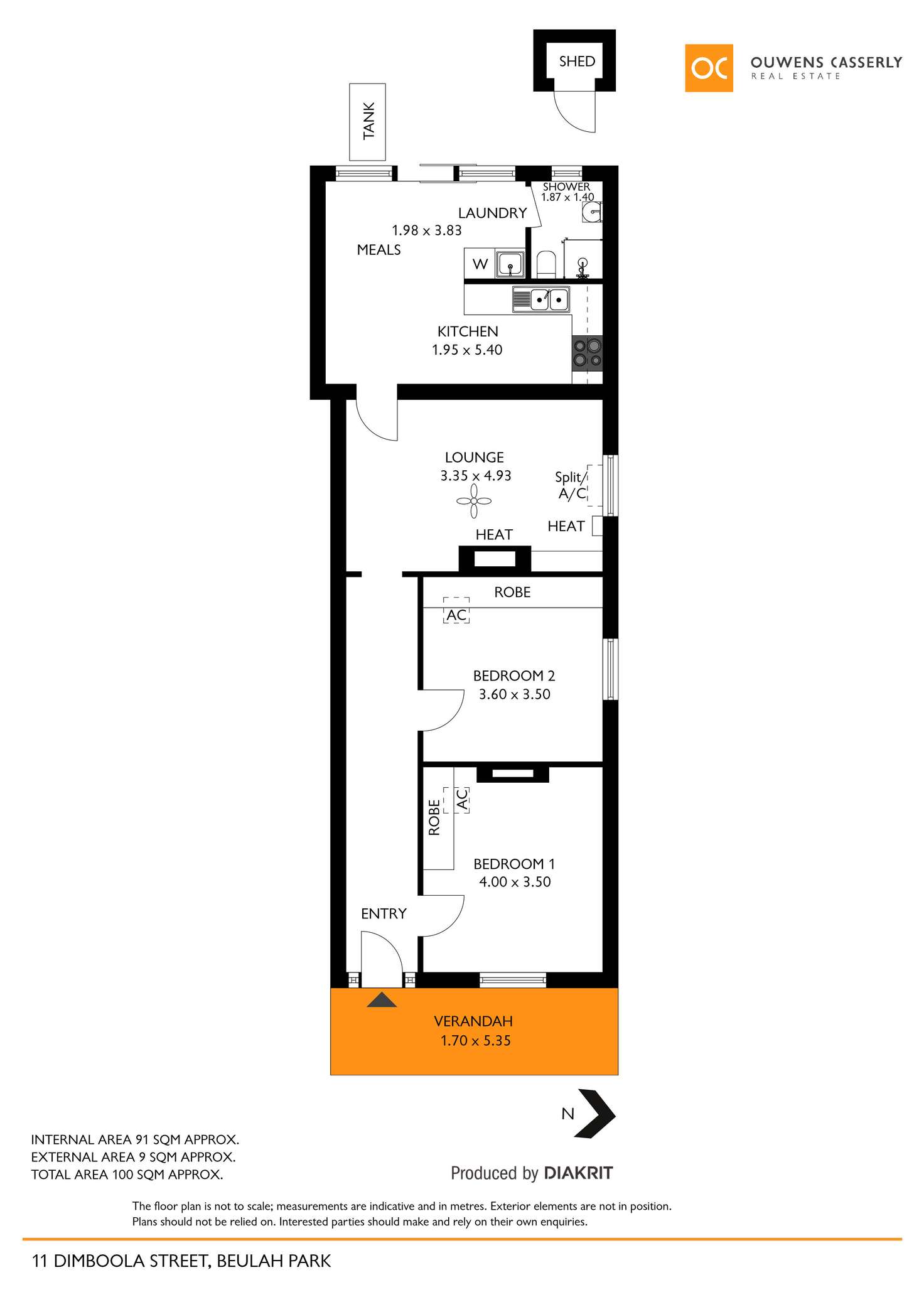 Floorplan of Homely house listing, 11 Dimboola Street, Beulah Park SA 5067