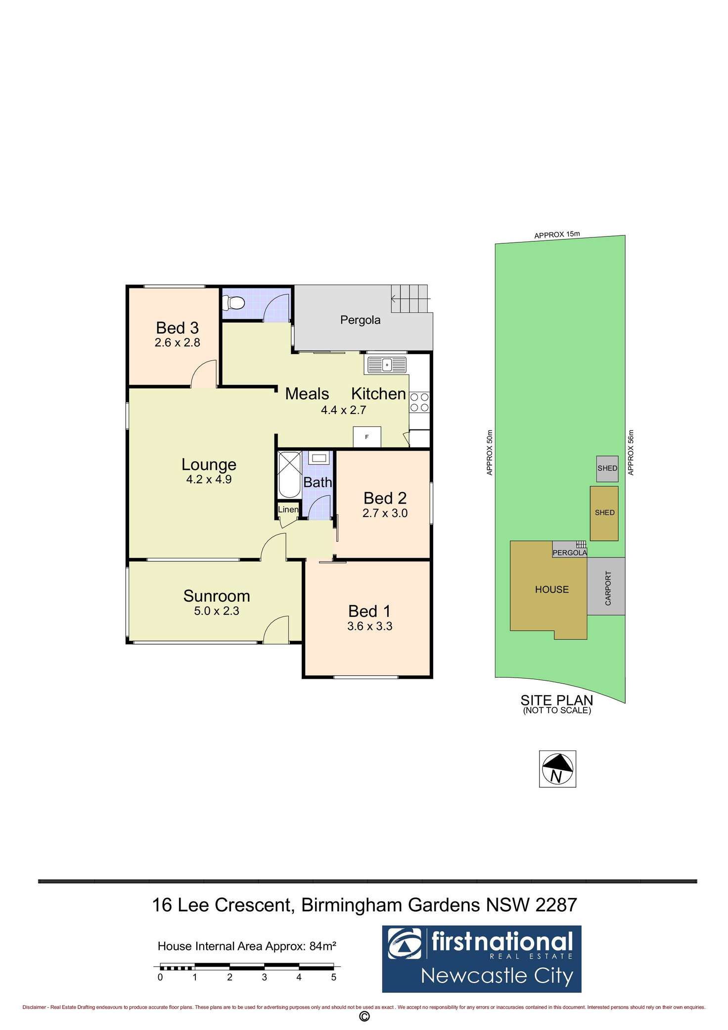 Floorplan of Homely house listing, 16 Lee Crescent, Birmingham Gardens NSW 2287