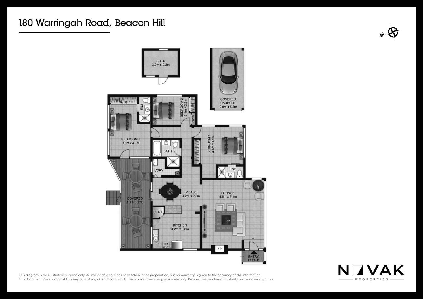 Floorplan of Homely house listing, 180 Warringah Road, Beacon Hill NSW 2100