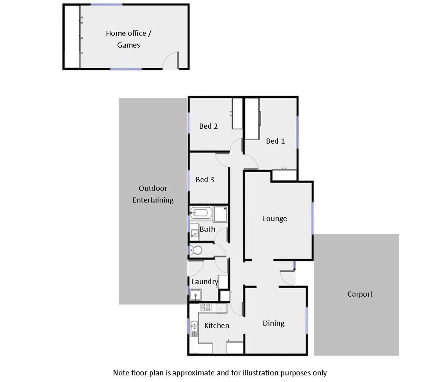 Floorplan of Homely house listing, 81 Wood Street, Gol Gol NSW 2738