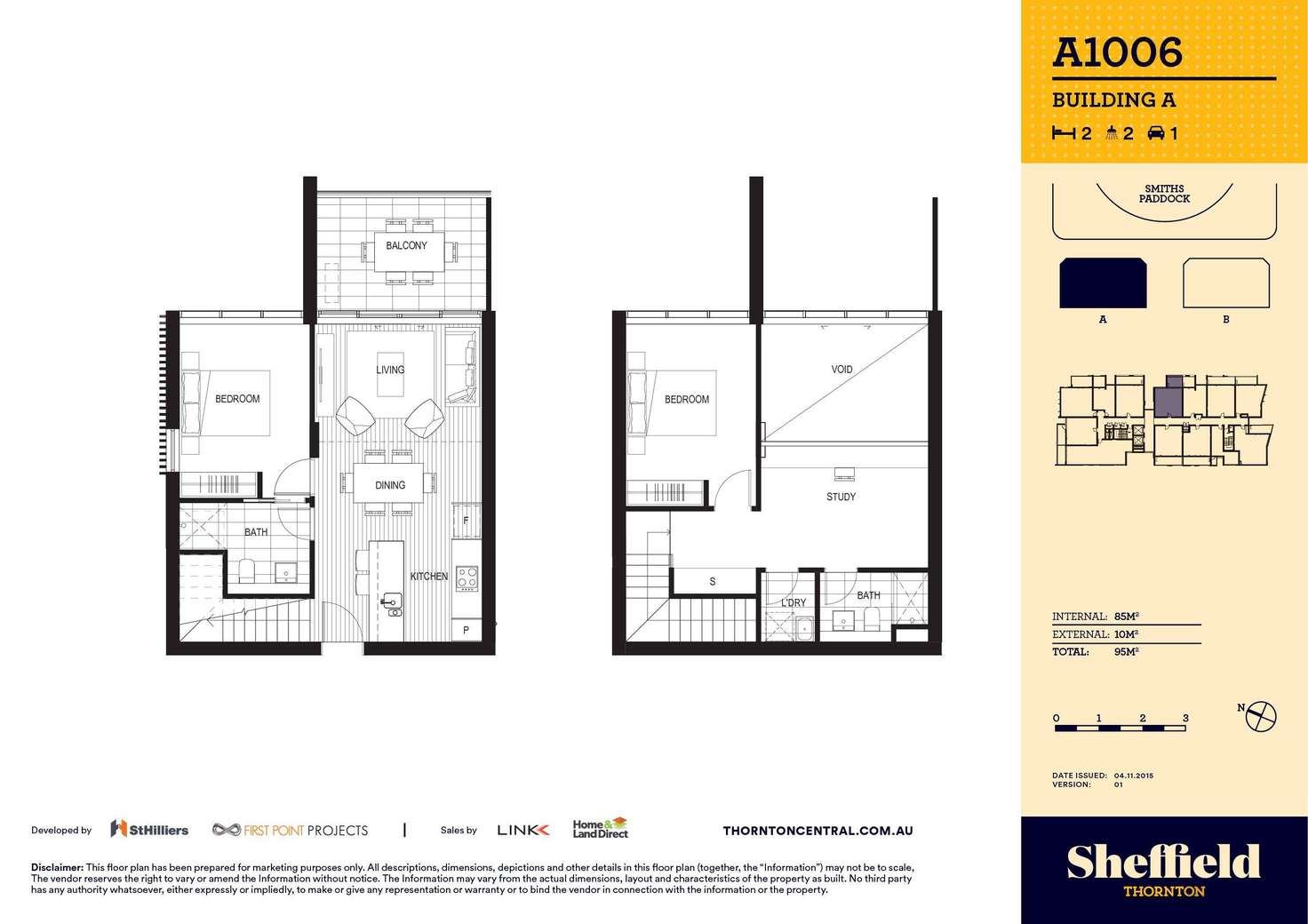 Floorplan of Homely apartment listing, 1006/8 Aviators Way, Penrith NSW 2750