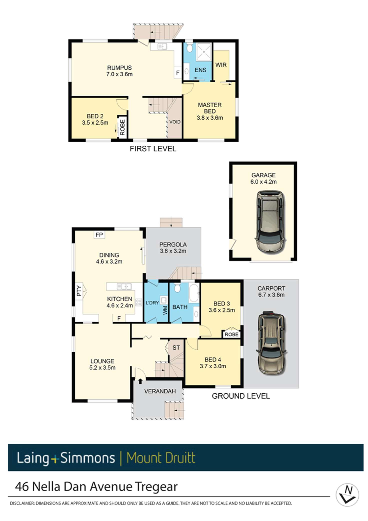 Floorplan of Homely house listing, 46 Nella Dan Avenue, Tregear NSW 2770