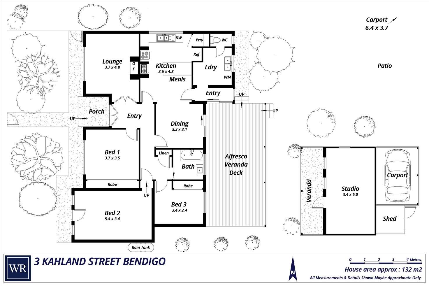 Floorplan of Homely house listing, 3 Kahland Street, Bendigo VIC 3550