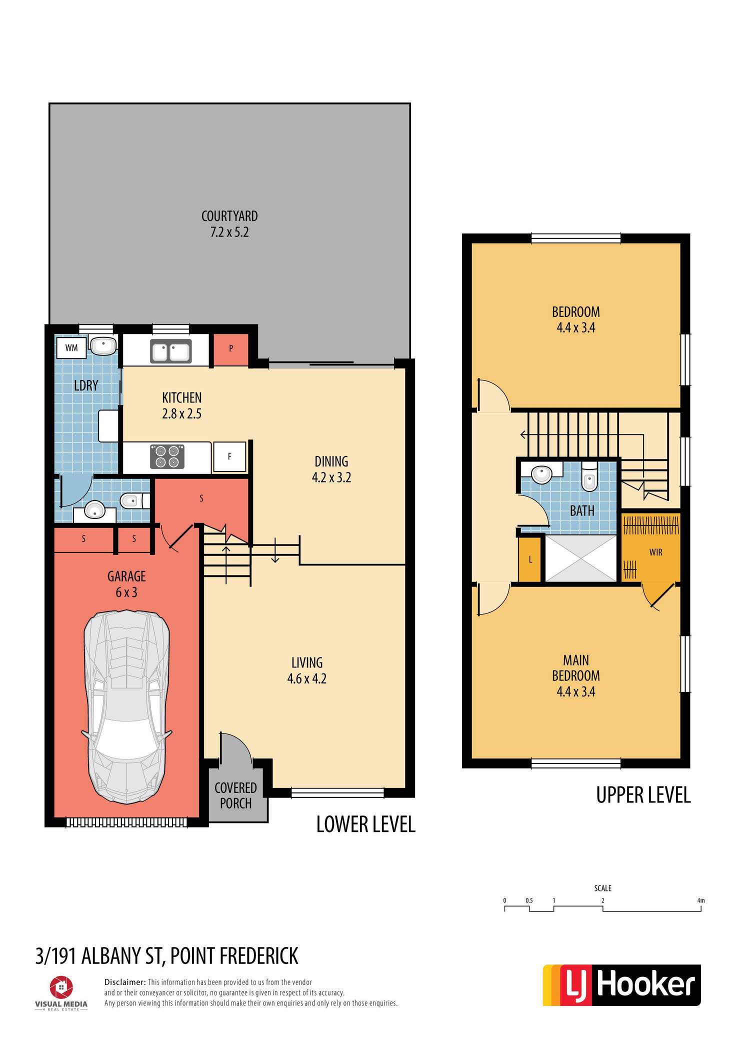 Floorplan of Homely townhouse listing, 3/191 Albany Street, Point Frederick NSW 2250
