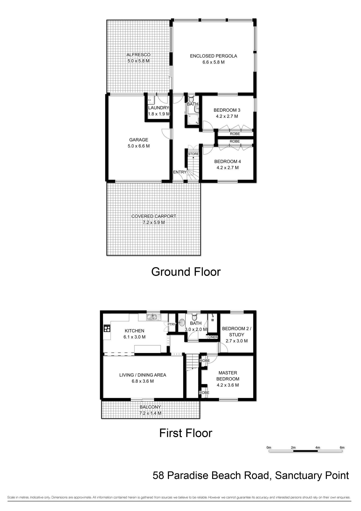 Floorplan of Homely house listing, 58 Paradise Beach Road, Sanctuary Point NSW 2540