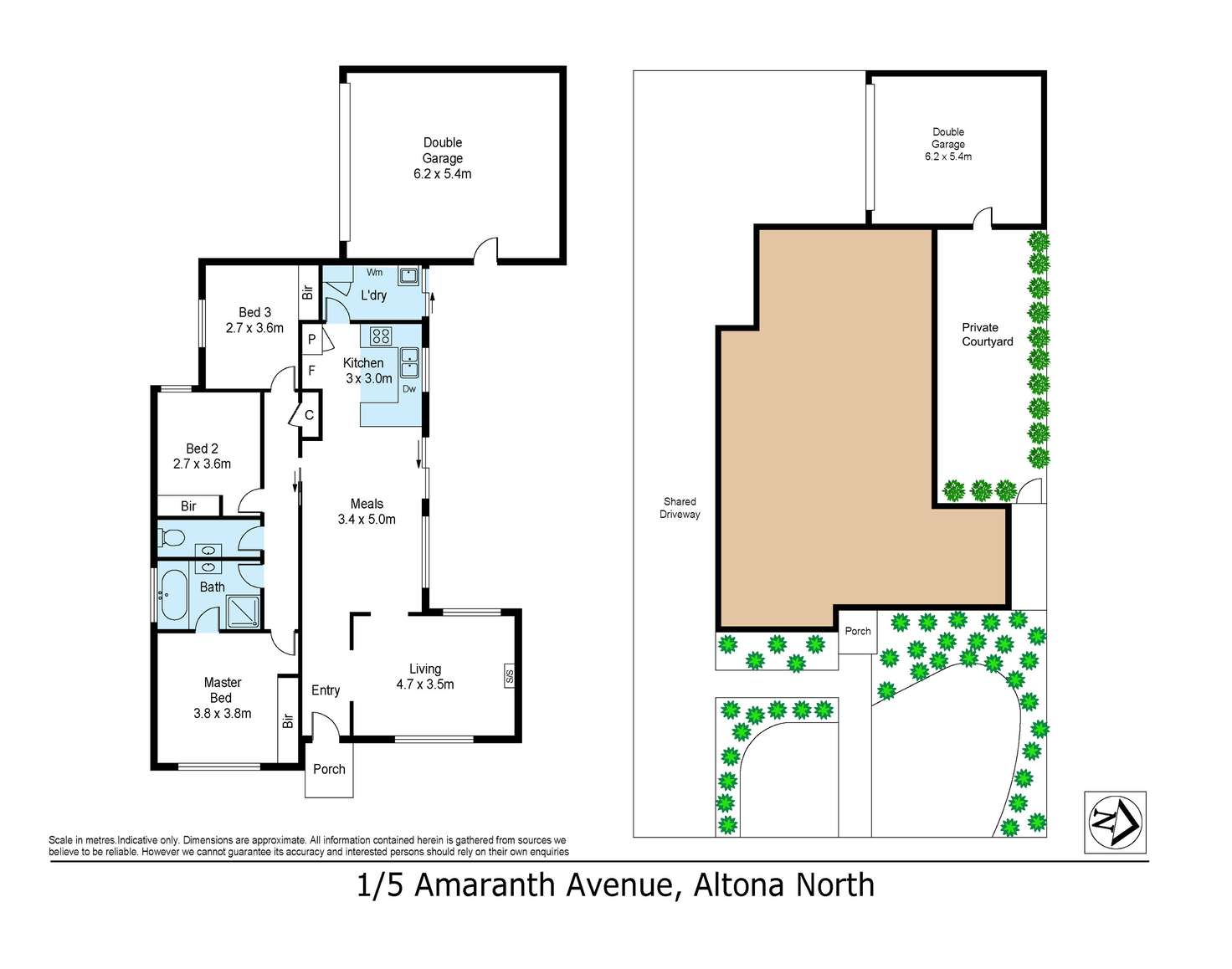 Floorplan of Homely unit listing, 1/5 Amaranth Avenue, Altona North VIC 3025