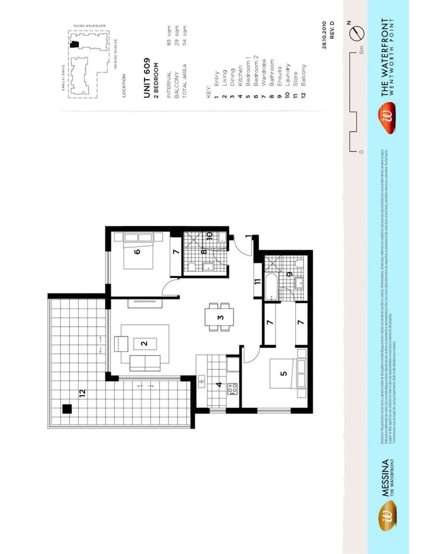 Floorplan of Homely apartment listing, 609/8 Baywater Drive, Wentworth Point NSW 2127