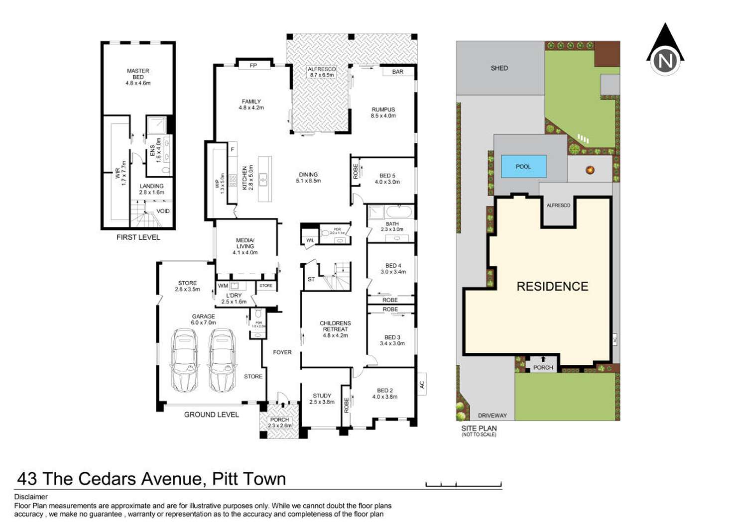 Floorplan of Homely house listing, 43 The Cedars Avenue, Pitt Town NSW 2756