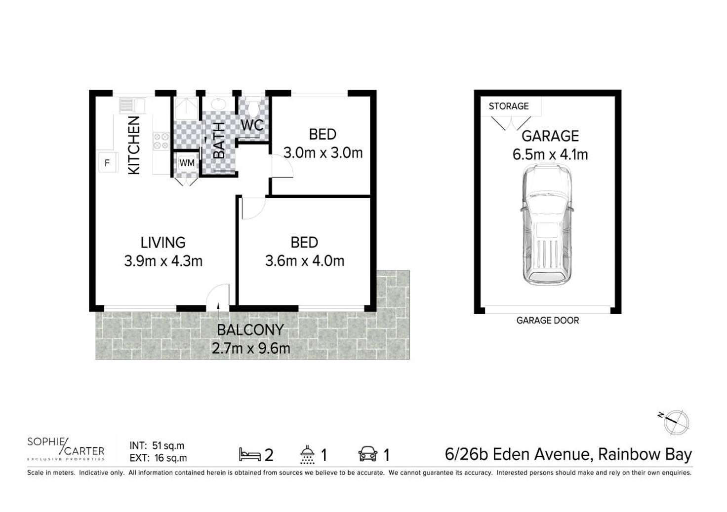 Floorplan of Homely unit listing, 6/26 Eden Avenue, Rainbow Bay QLD 4225