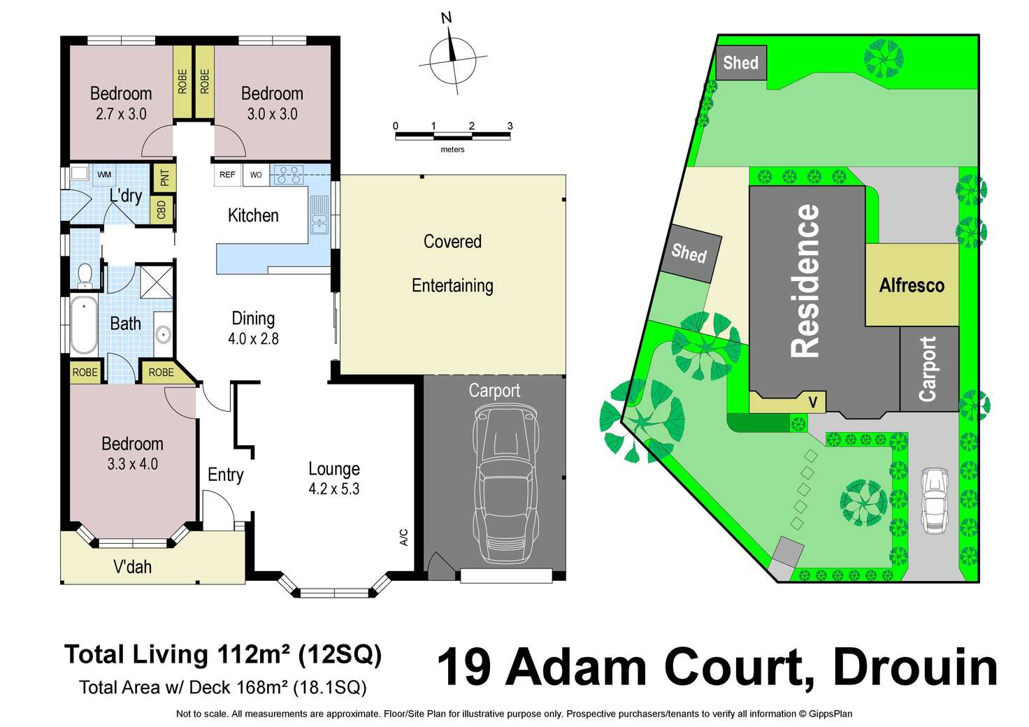 Floorplan of Homely house listing, 19 Adam Court, Drouin VIC 3818