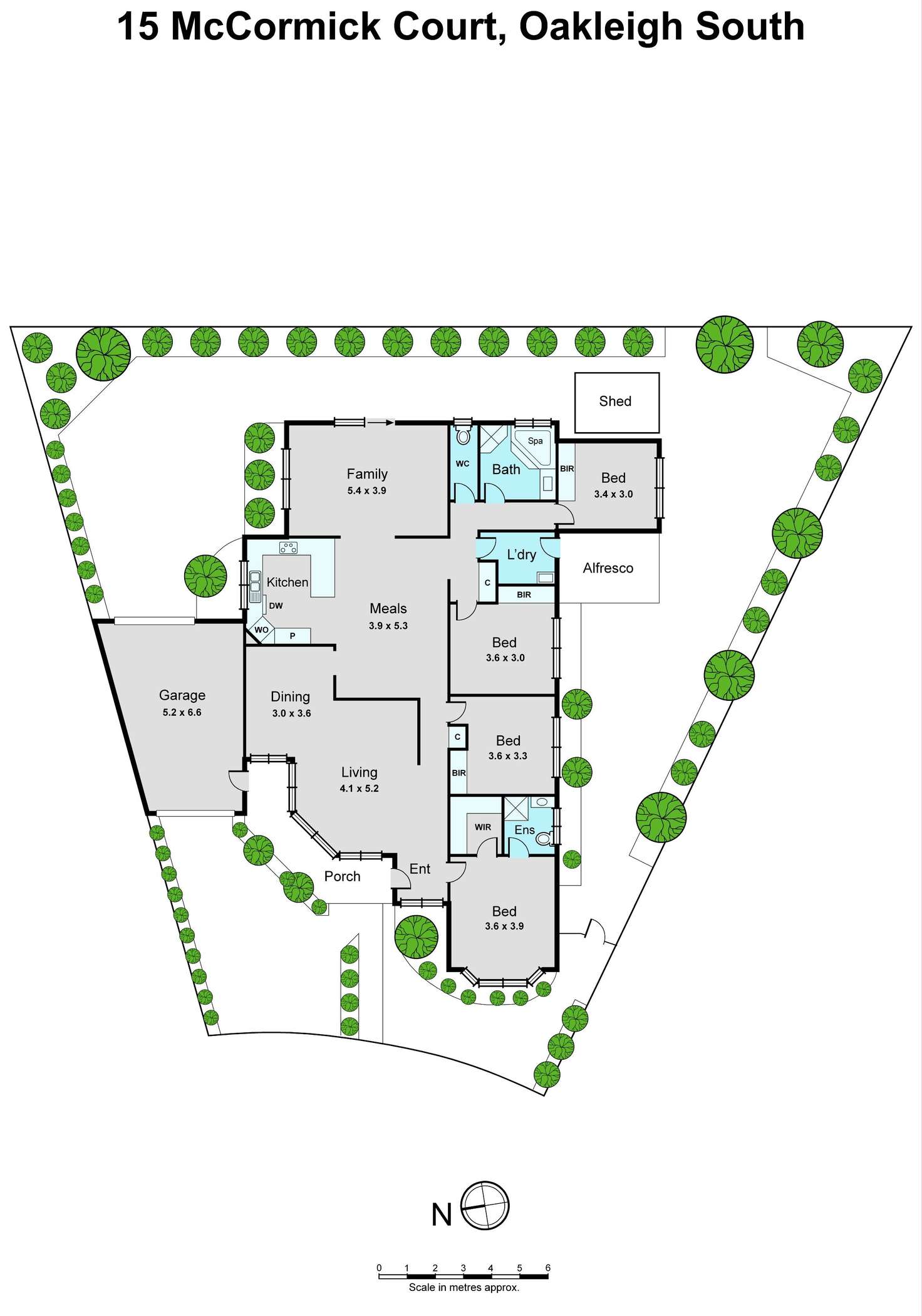 Floorplan of Homely house listing, 15 McCormick Court, Oakleigh South VIC 3167
