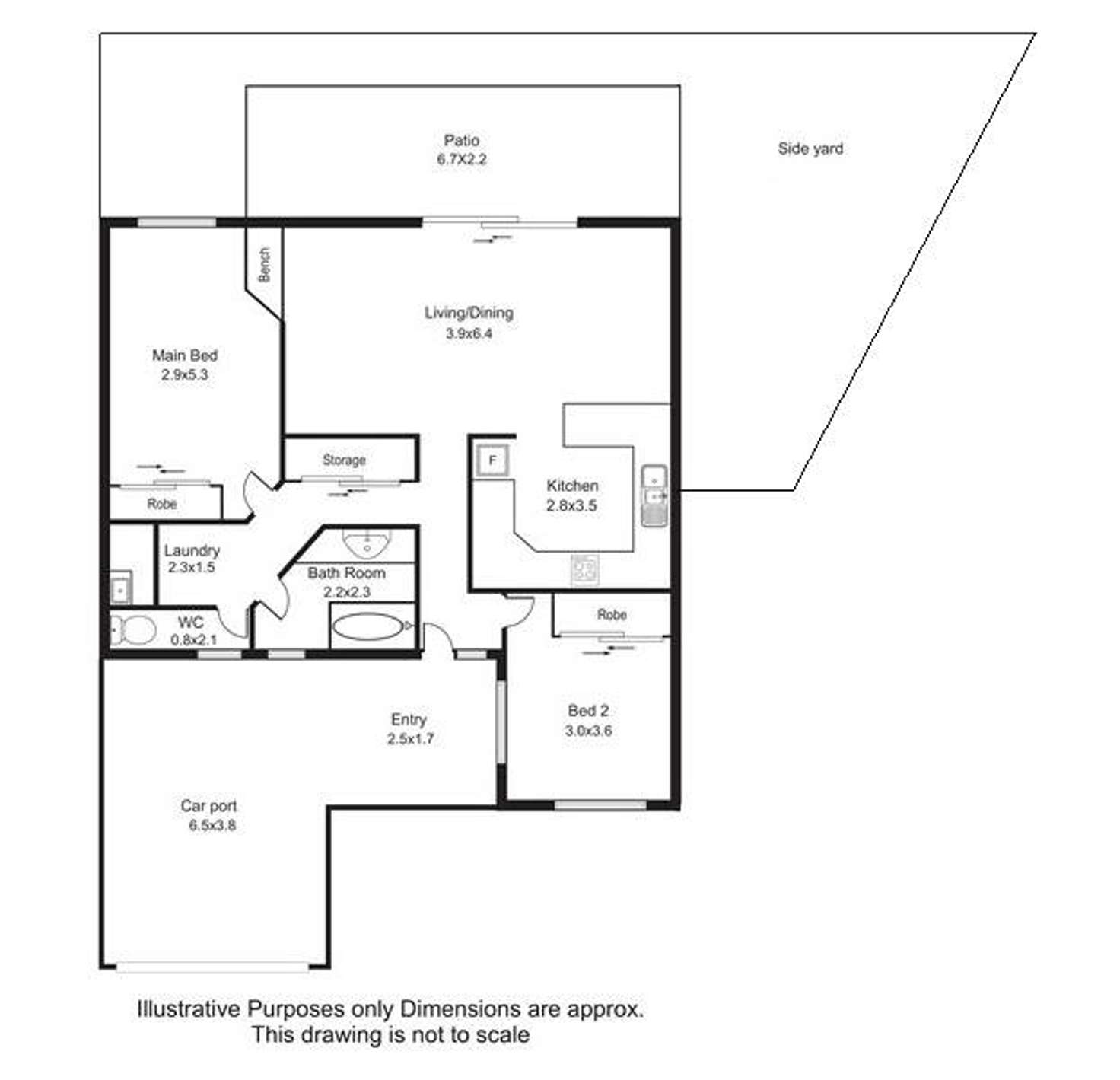 Floorplan of Homely unit listing, 6/30 Springfield Crescent, Manoora QLD 4870