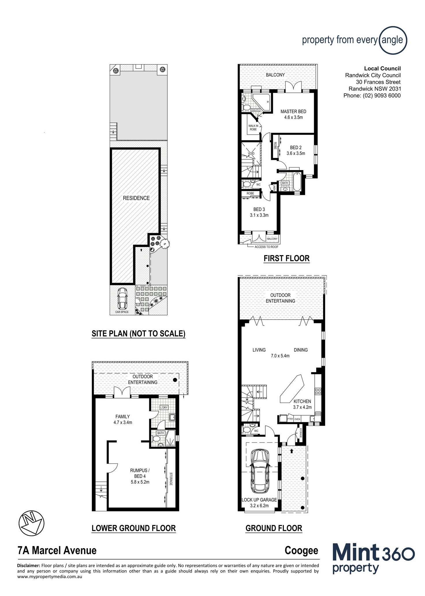 Floorplan of Homely semiDetached listing, 7A Marcel Avenue, Coogee NSW 2034