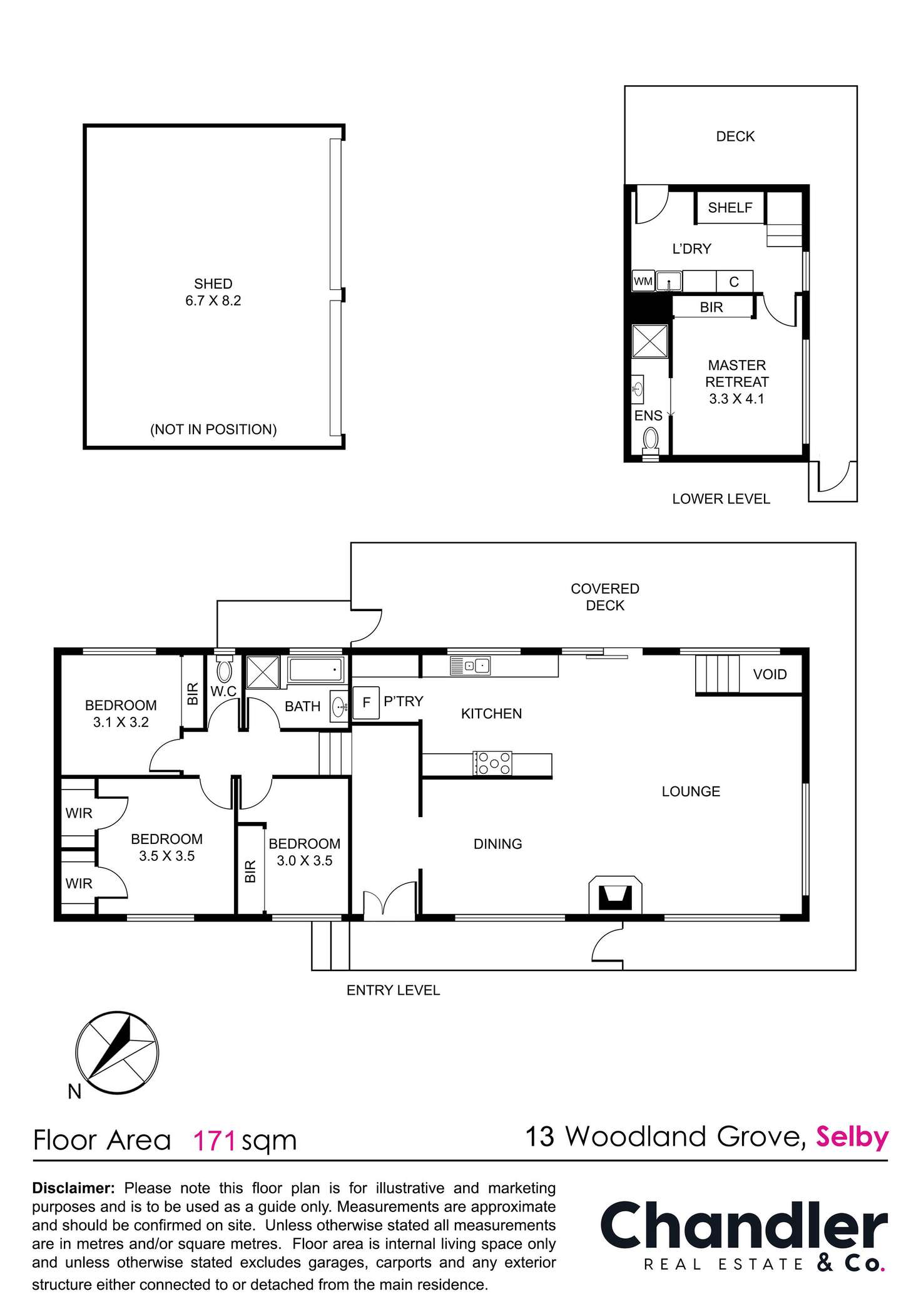 Floorplan of Homely house listing, 13 Woodland Grove, Selby VIC 3159