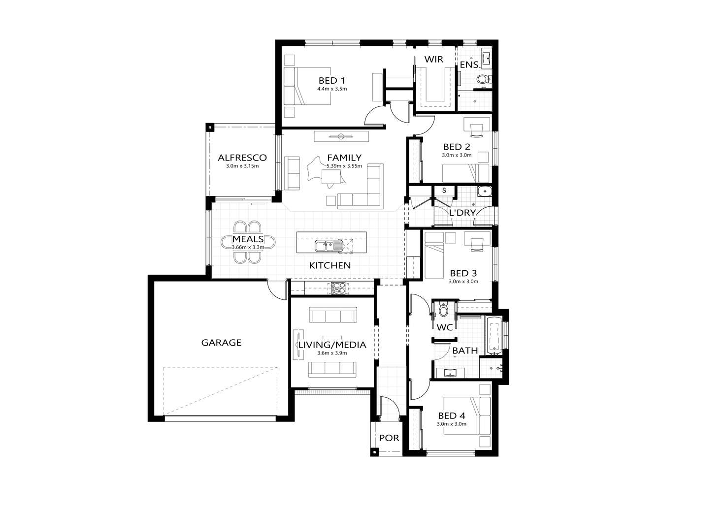 Floorplan of Homely house listing, Lot 146 Hone Creek Drive, Mudgee NSW 2850