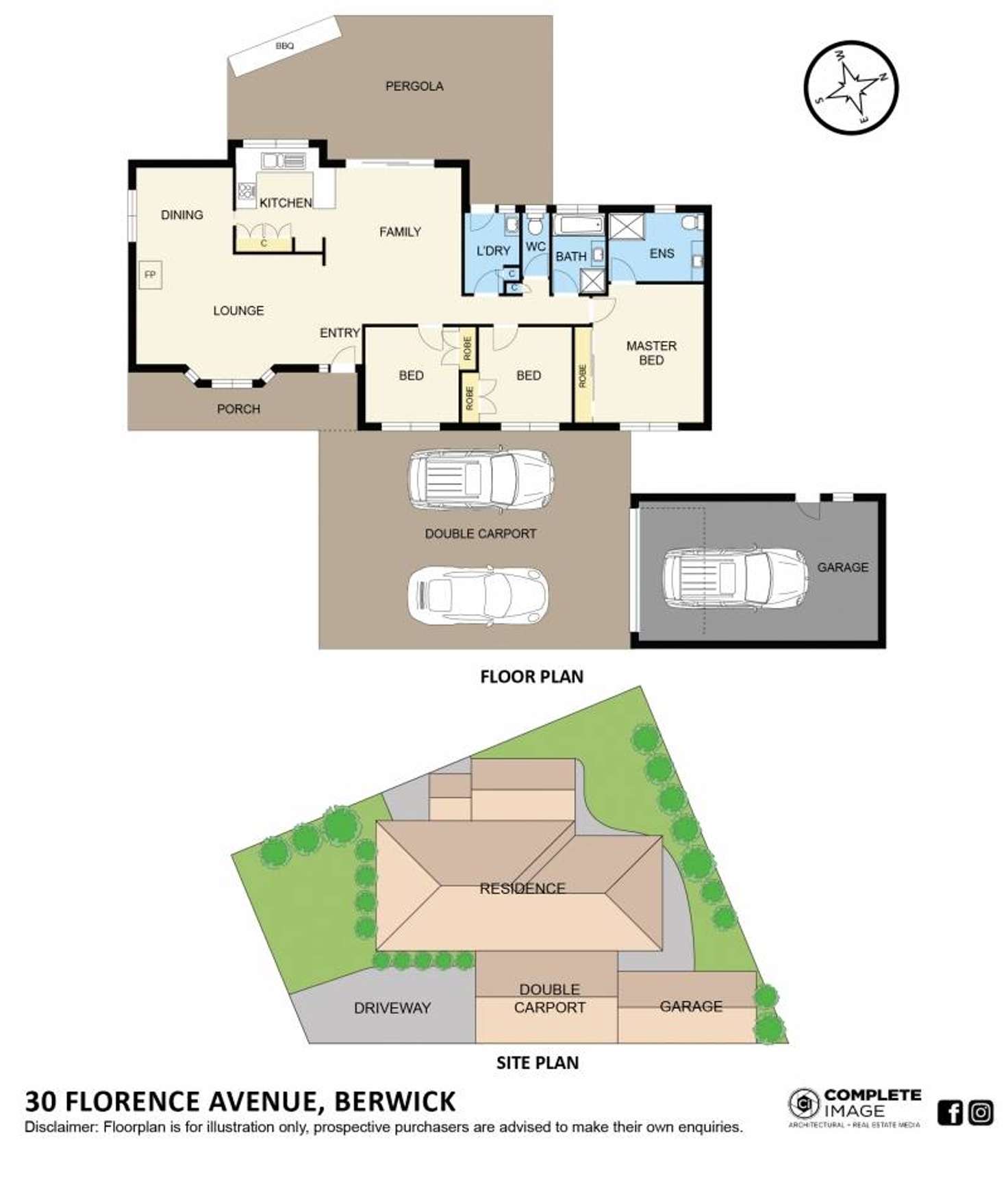 Floorplan of Homely house listing, 30 Florence Avenue, Berwick VIC 3806