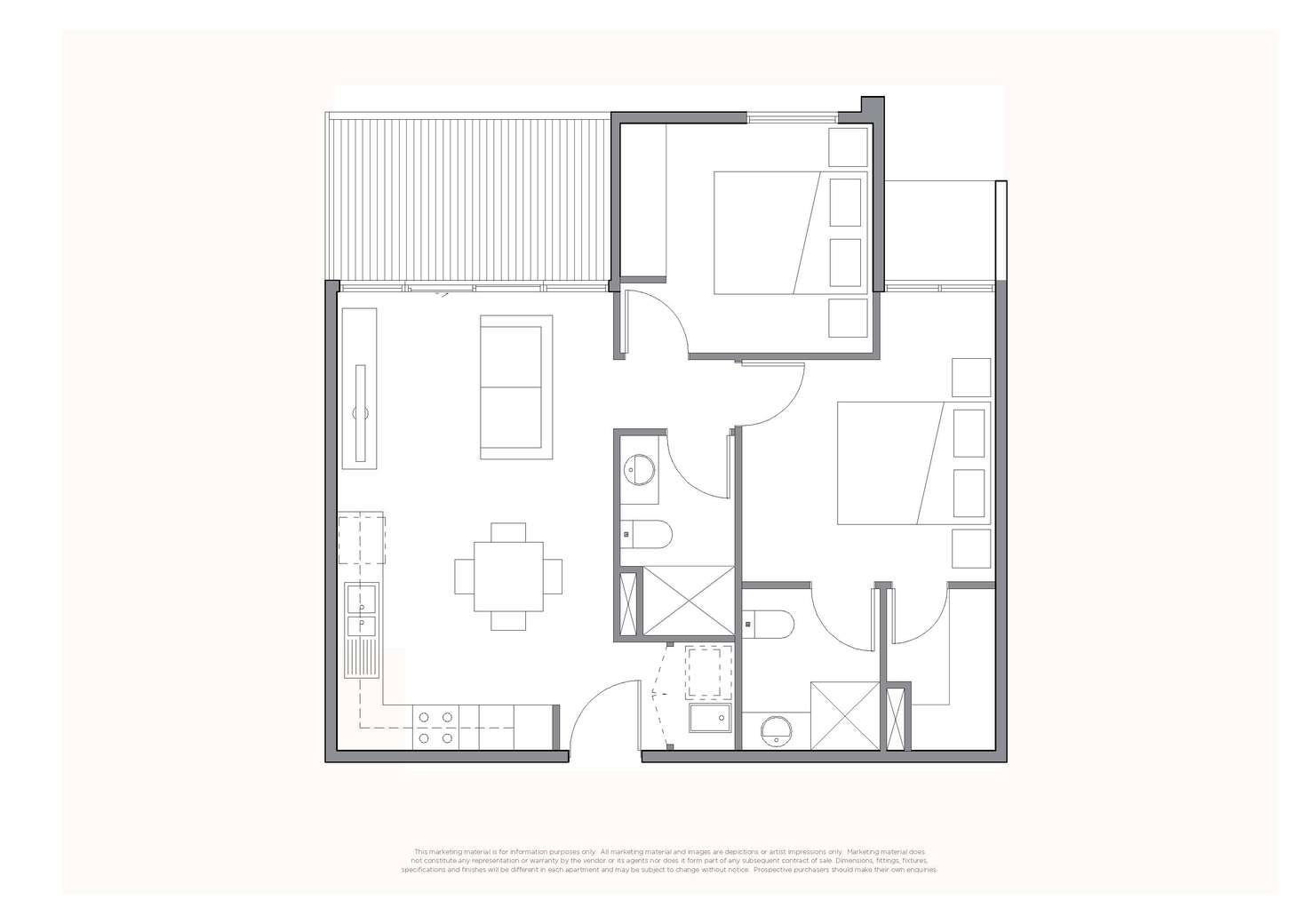 Floorplan of Homely apartment listing, 207a/399 Burwood Highway, Burwood VIC 3125