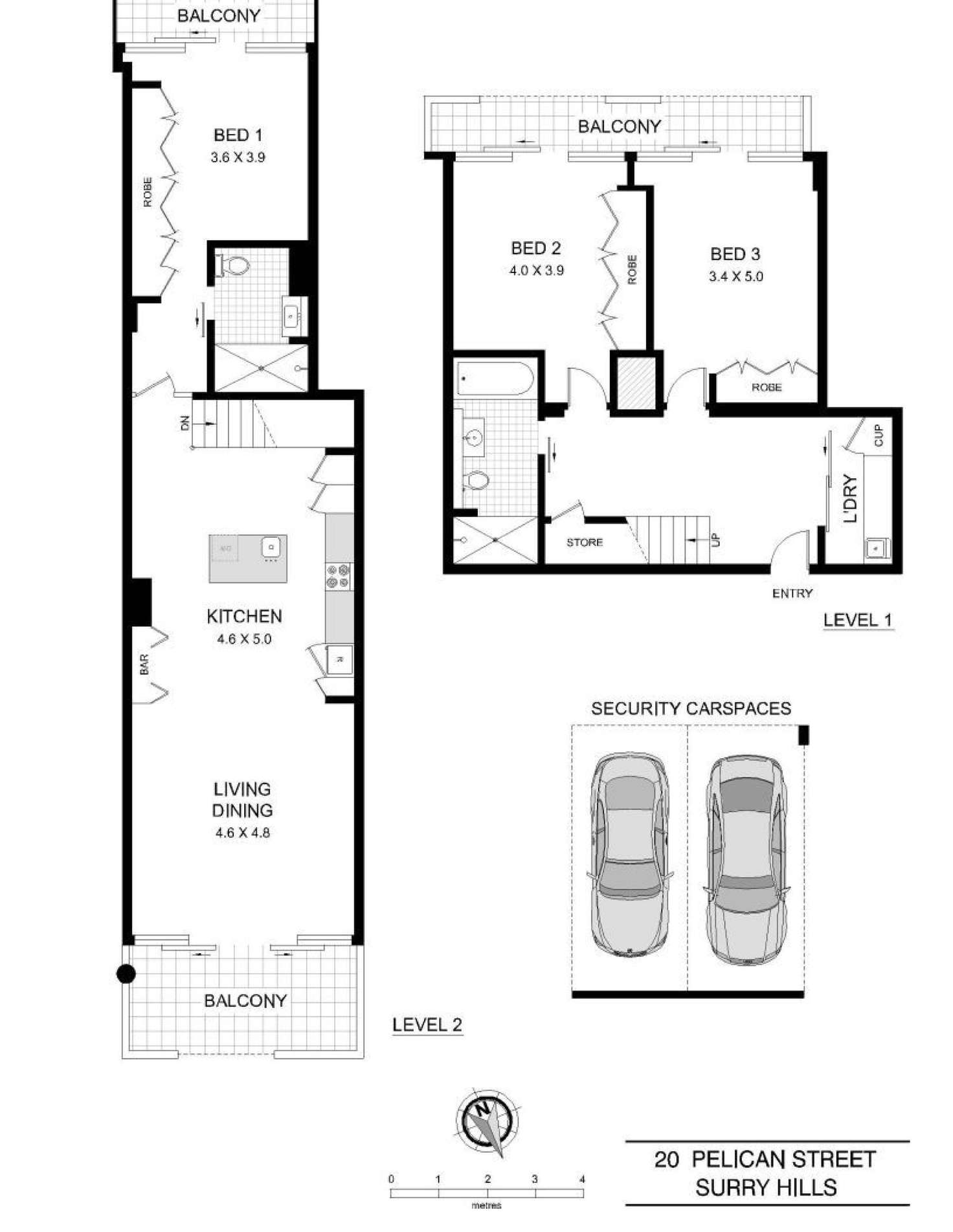 Floorplan of Homely apartment listing, 1511/20 Pelican Street, Surry Hills NSW 2010