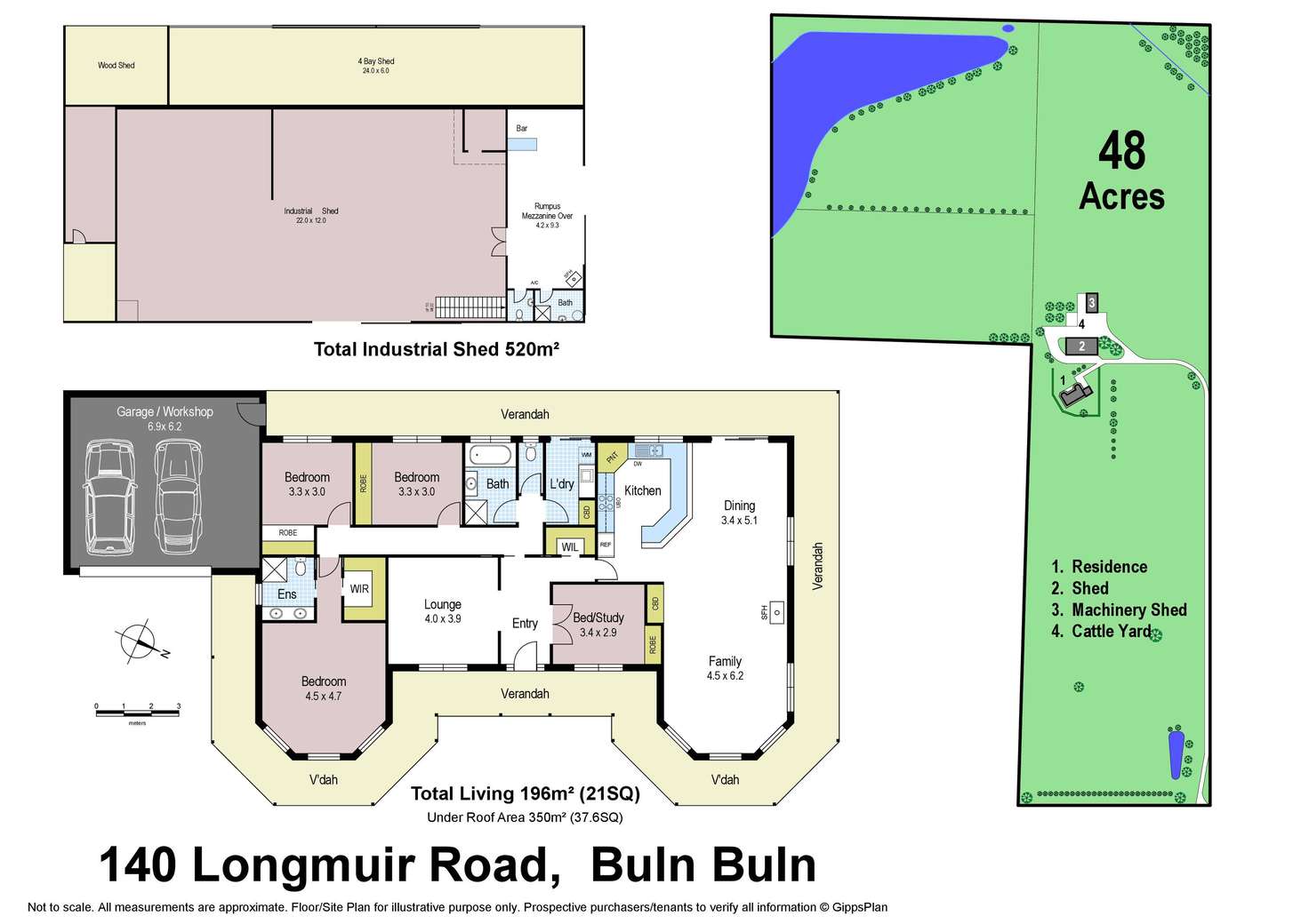Floorplan of Homely lifestyle listing, 140 Longmuir Road, Buln Buln VIC 3821