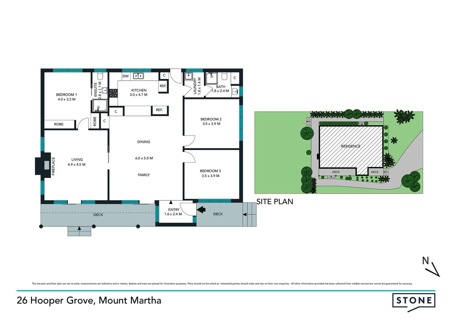 Floorplan of Homely house listing, 26 Hooper Grove, Mount Martha VIC 3934