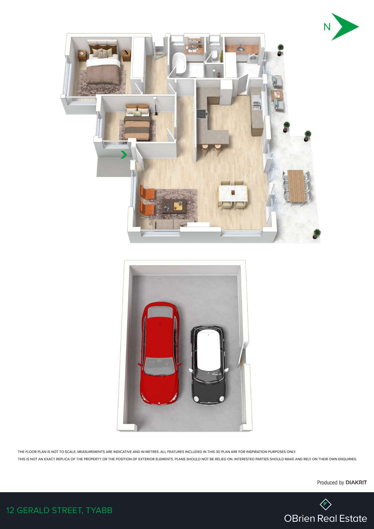 Floorplan of Homely house listing, 12 Gerald Street, Tyabb VIC 3913