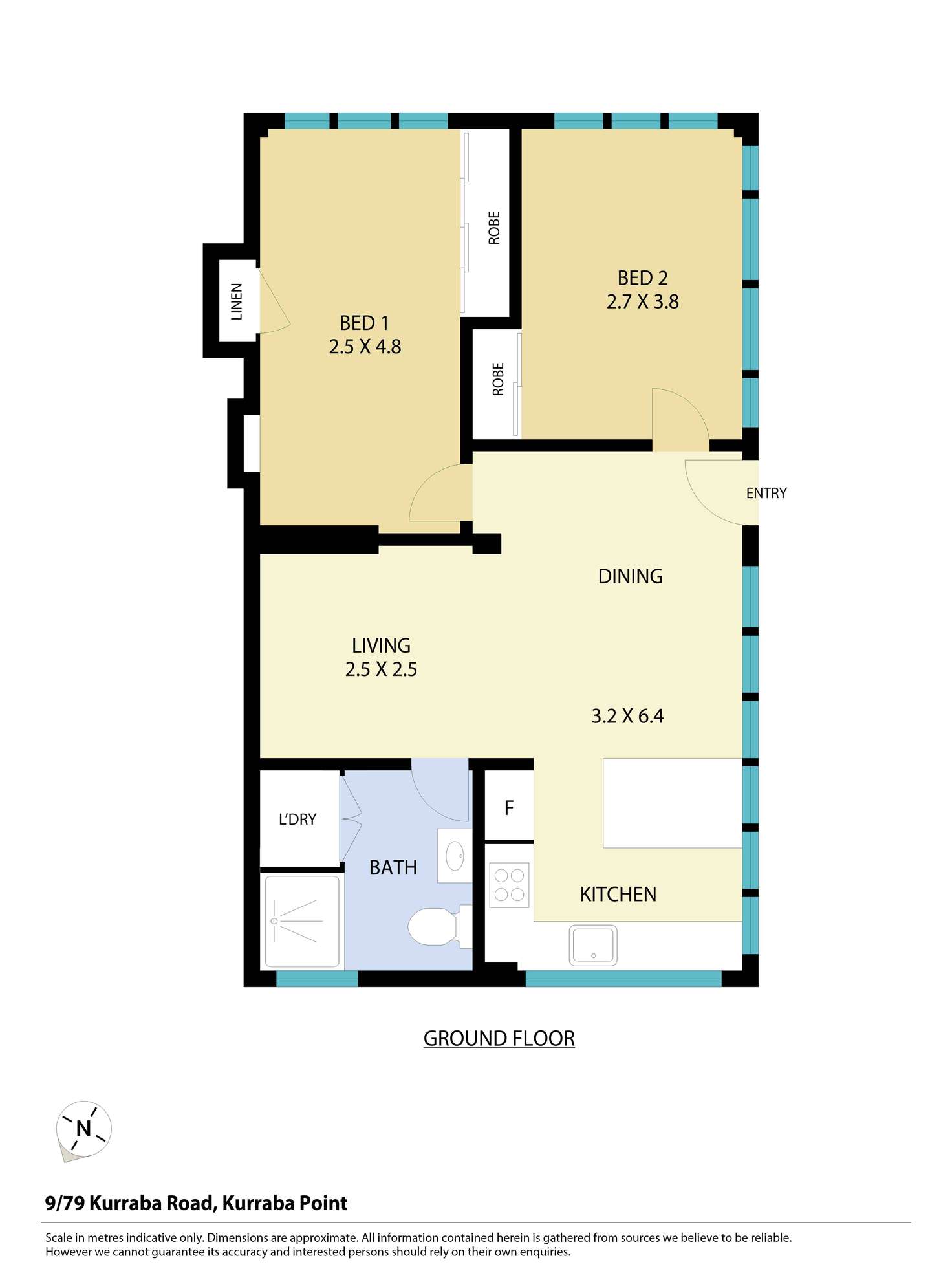 Floorplan of Homely apartment listing, 9/79 Kurraba Road, Kurraba Point NSW 2089