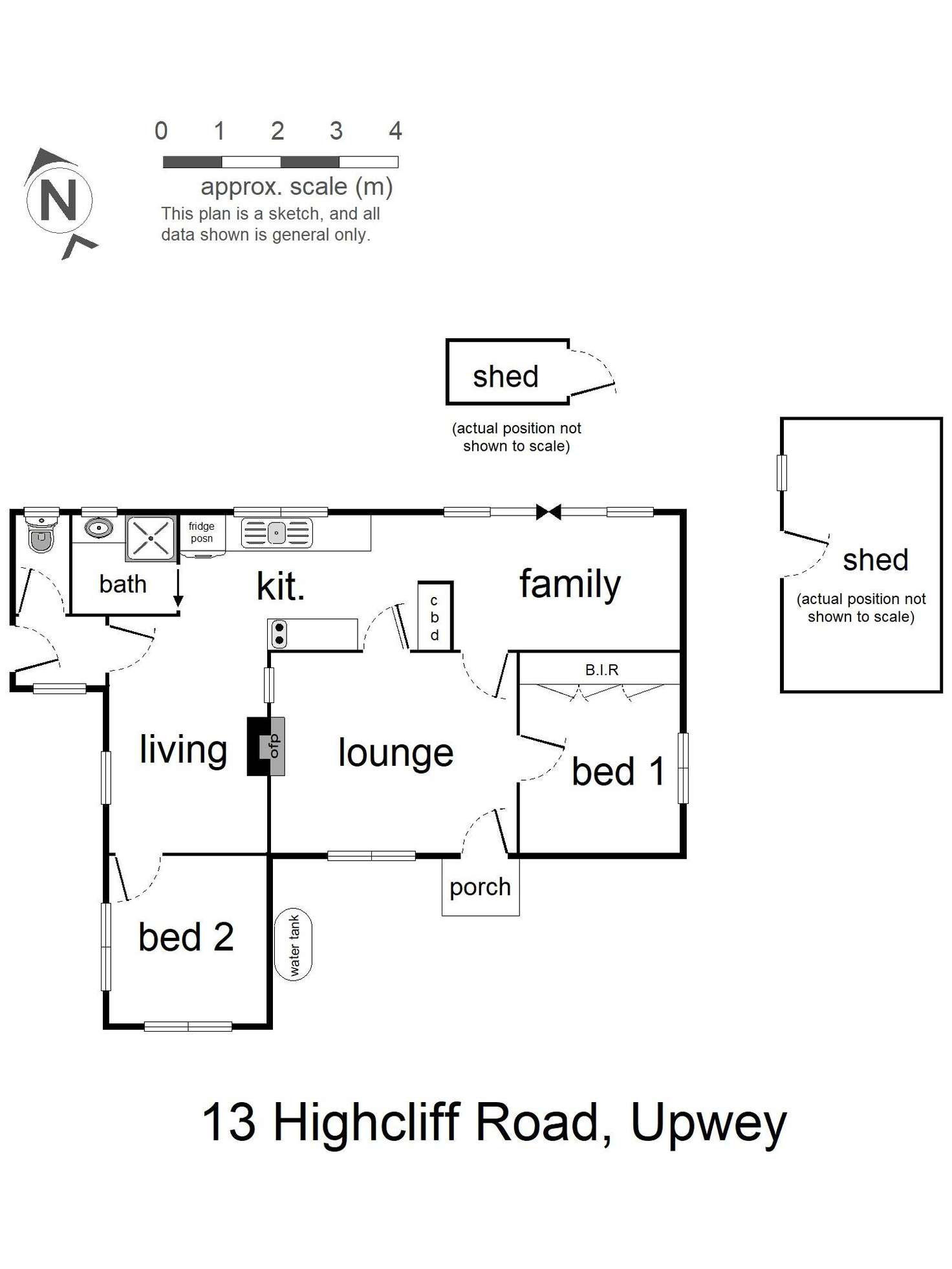 Floorplan of Homely house listing, 13 Highcliff Road, Upwey VIC 3158