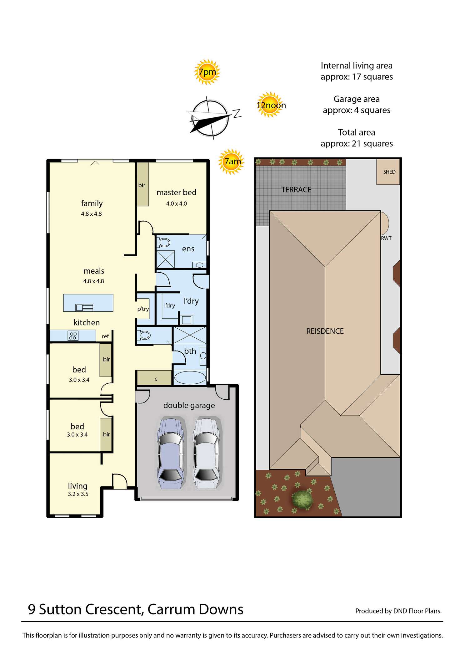 Floorplan of Homely house listing, 9 Sutton Crescent, Carrum Downs VIC 3201