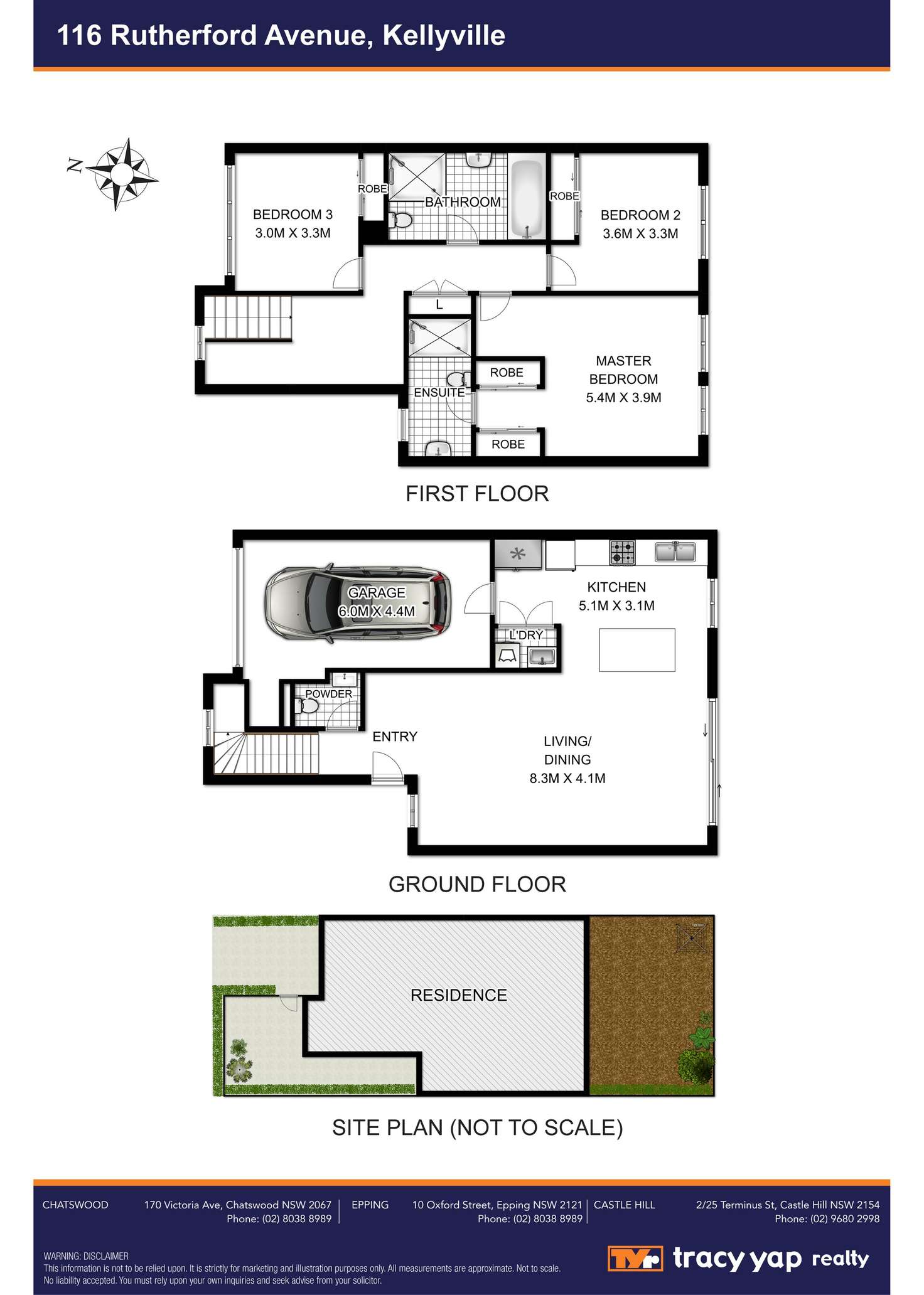 Floorplan of Homely townhouse listing, 116 Rutherford Avenue, Kellyville NSW 2155