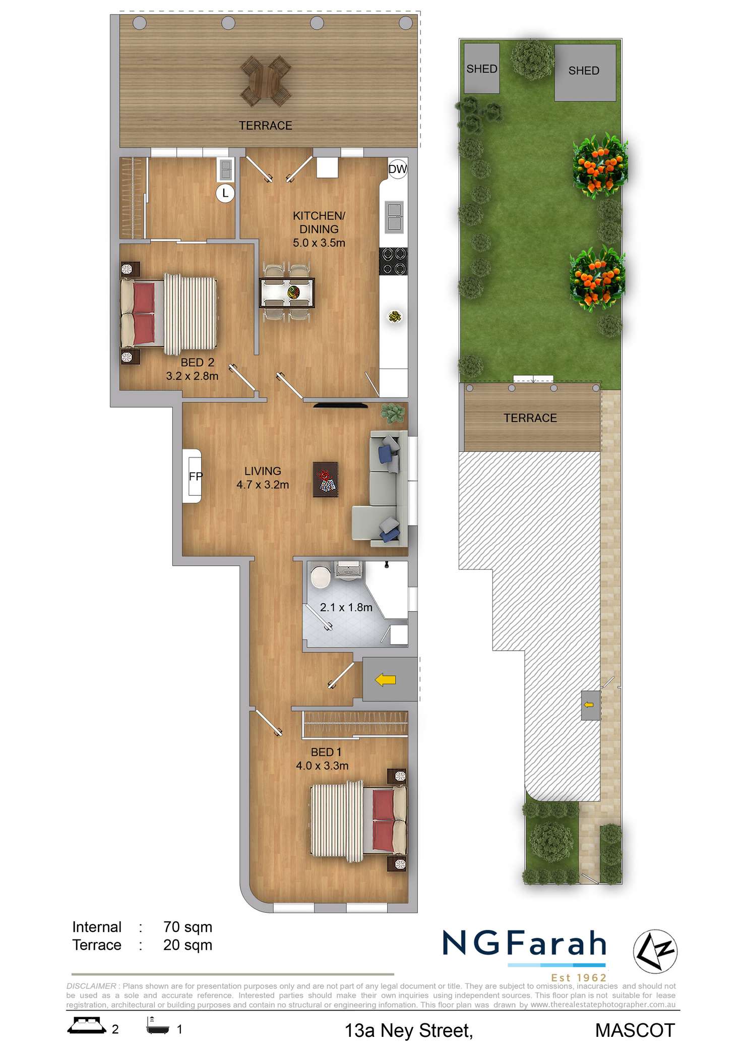 Floorplan of Homely house listing, 13A Ney Street, Mascot NSW 2020