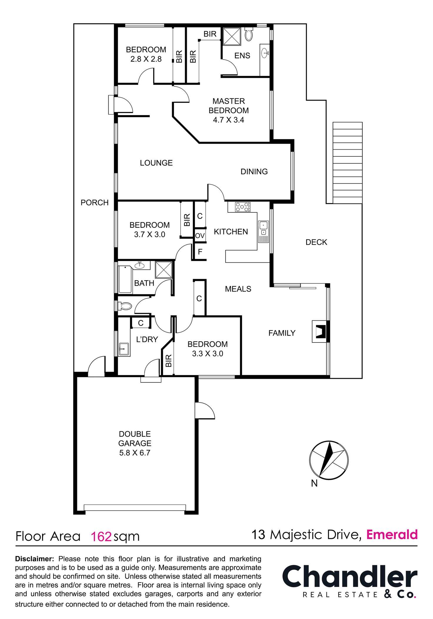 Floorplan of Homely house listing, 13 Majestic Drive, Emerald VIC 3782
