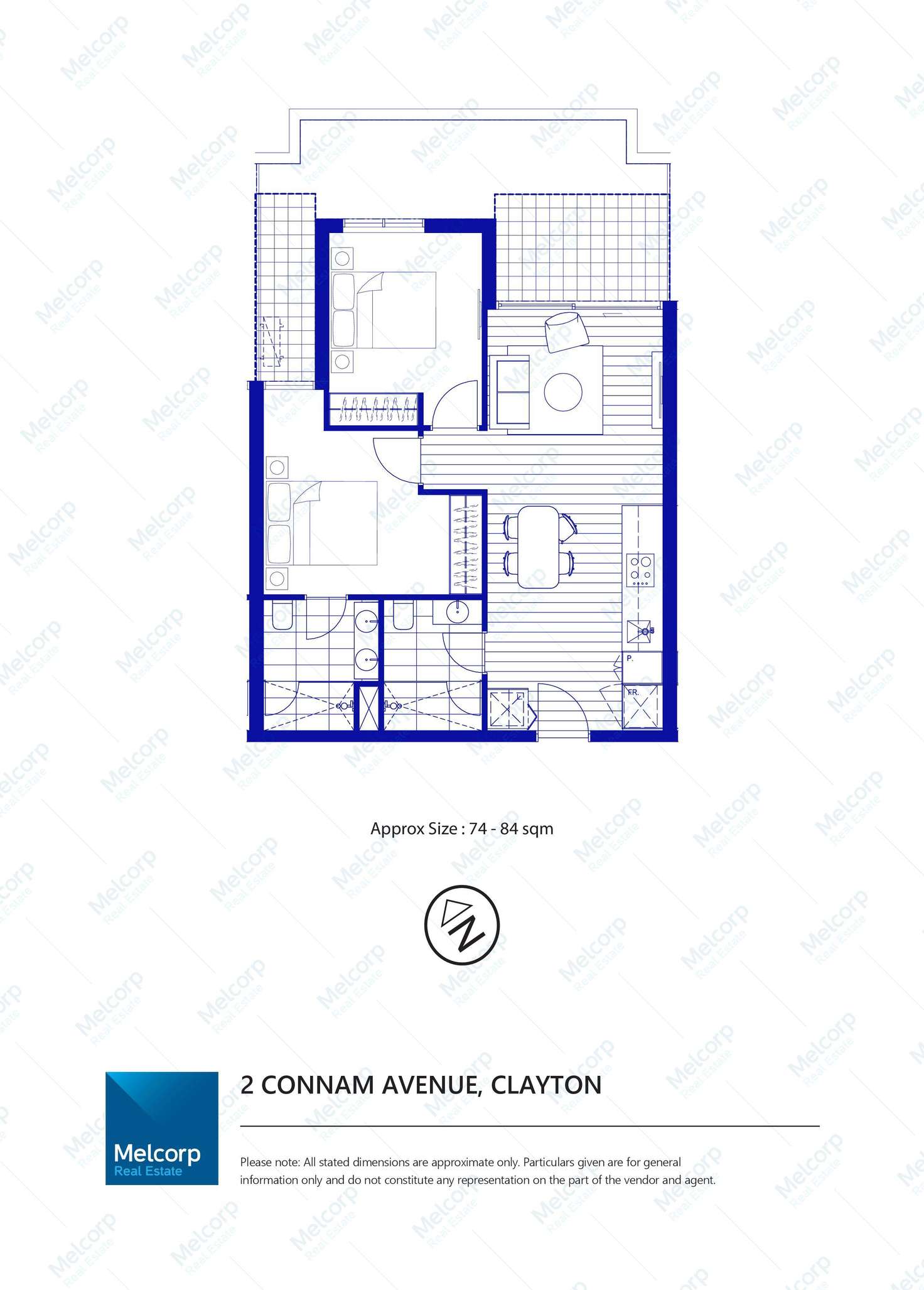 Floorplan of Homely apartment listing, 2505/864 Blackburn Road, Clayton VIC 3168
