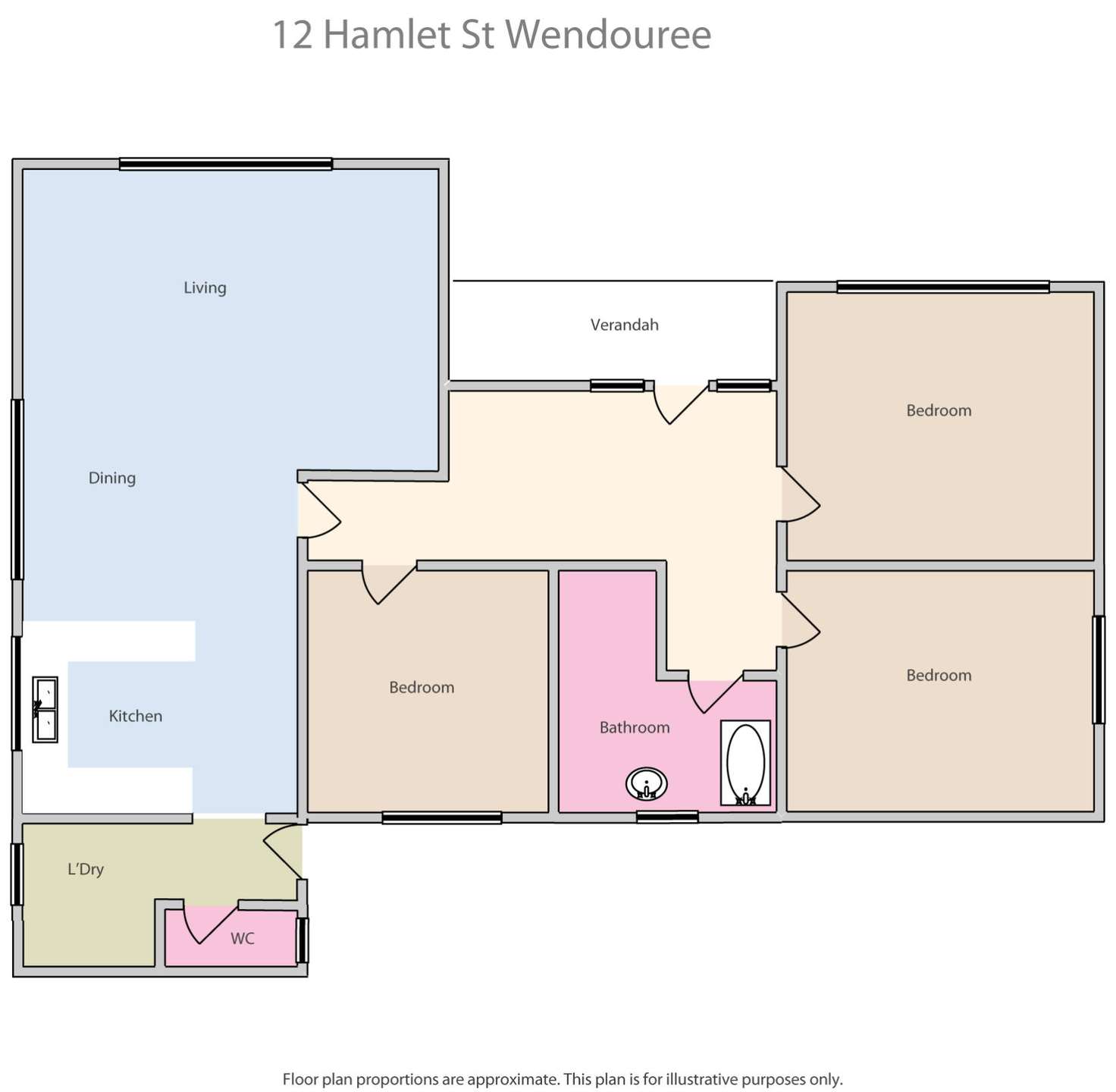 Floorplan of Homely residentialLand listing, 12 Hamlet Street, Wendouree VIC 3355