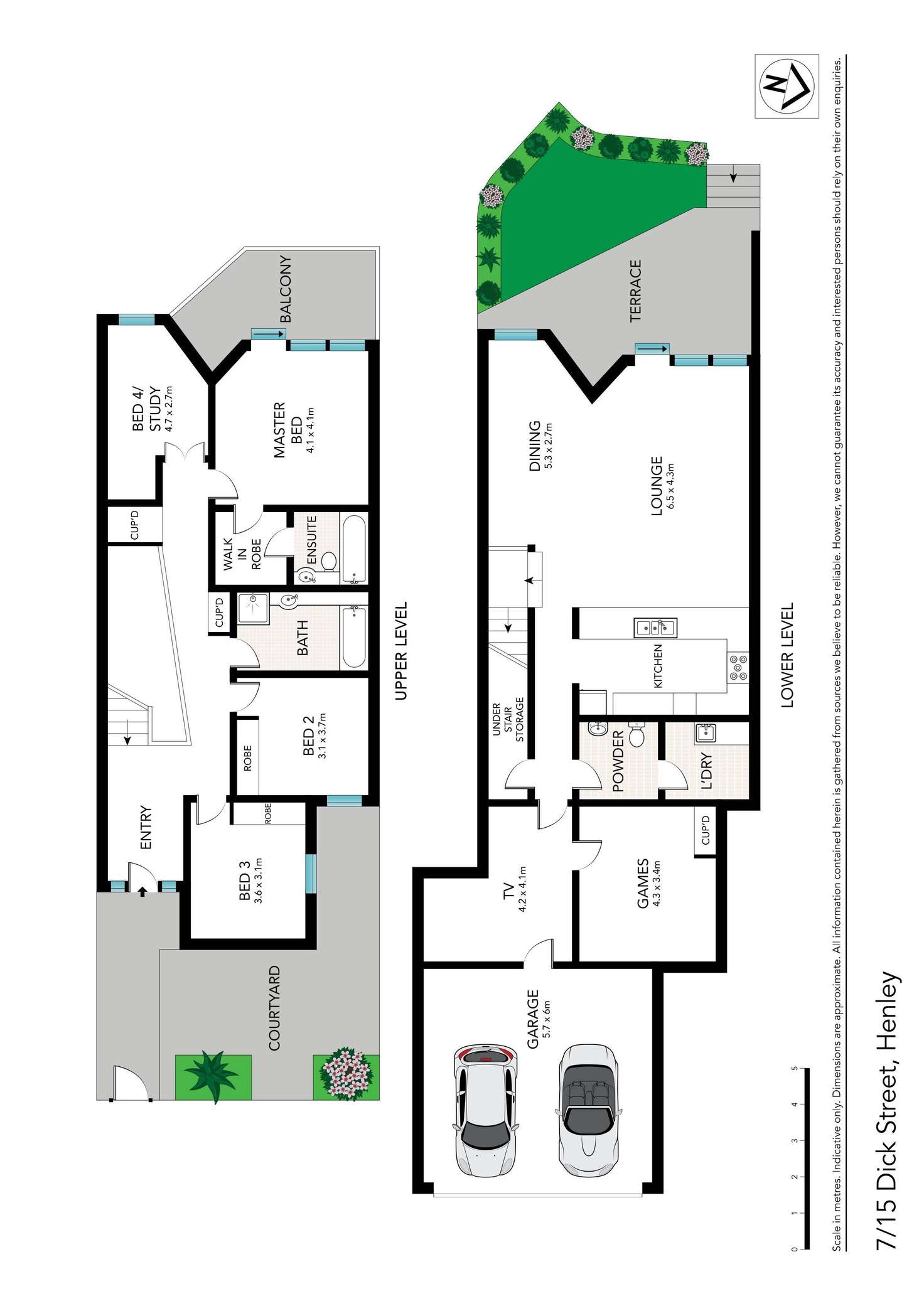 Floorplan of Homely townhouse listing, 7/15 Dick Street, Henley NSW 2111