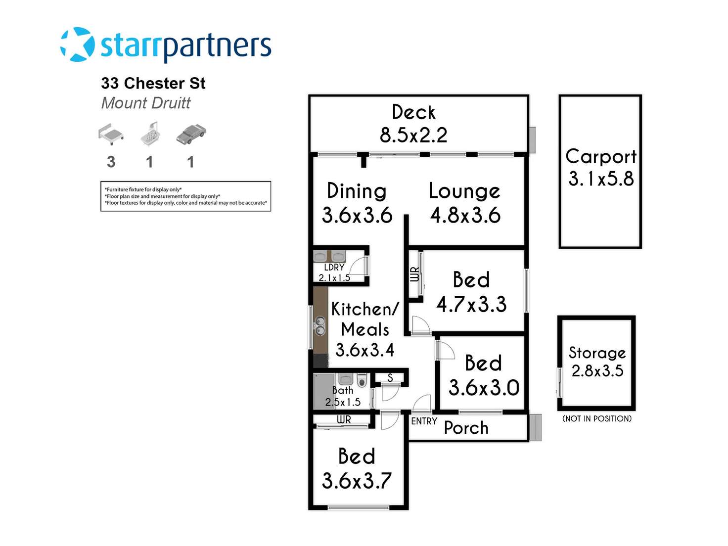 Floorplan of Homely house listing, 33 Chester Street, Mount Druitt NSW 2770